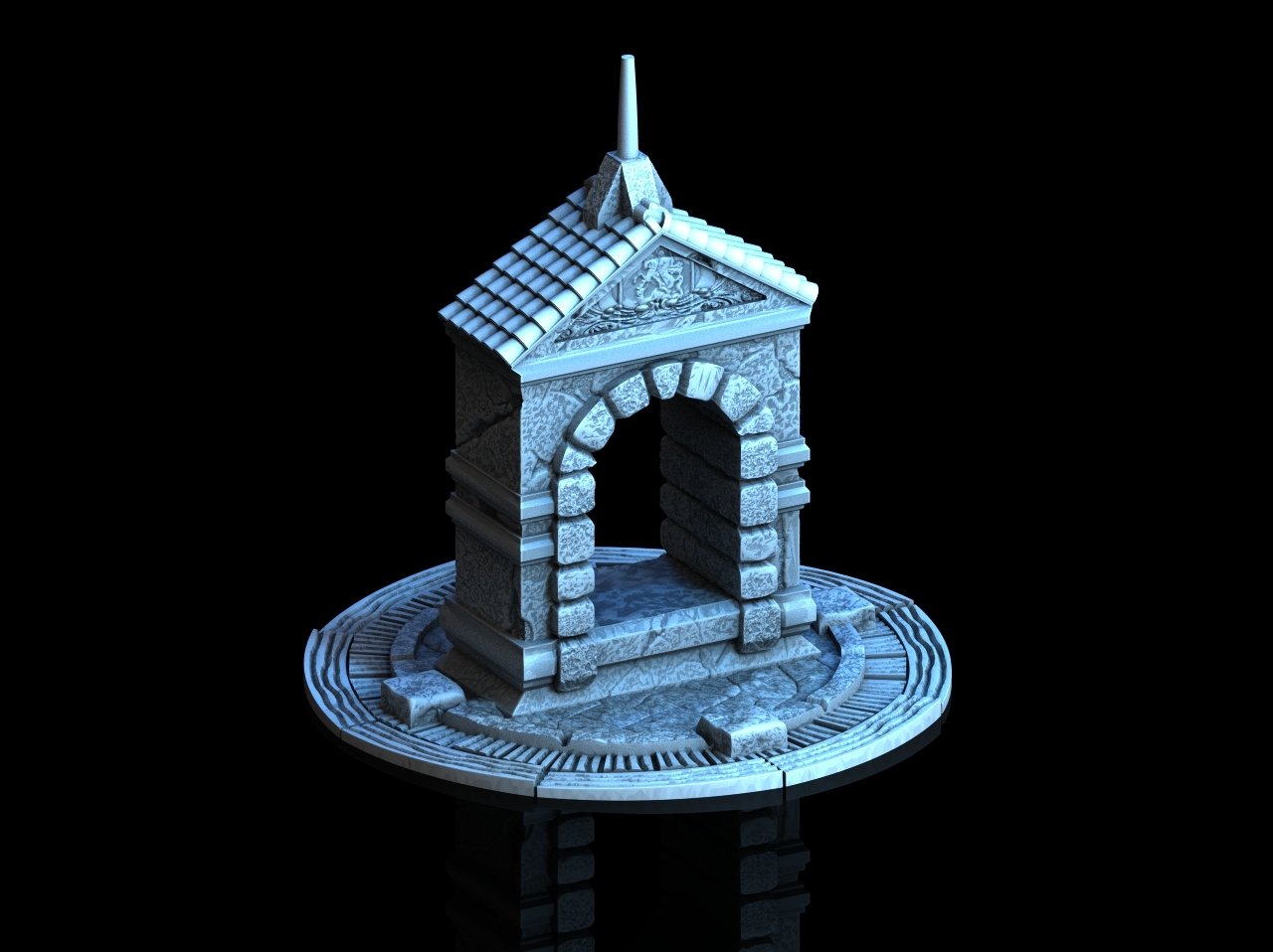 Shrine från 3DP4U | modell figurspel hus dnd d&d