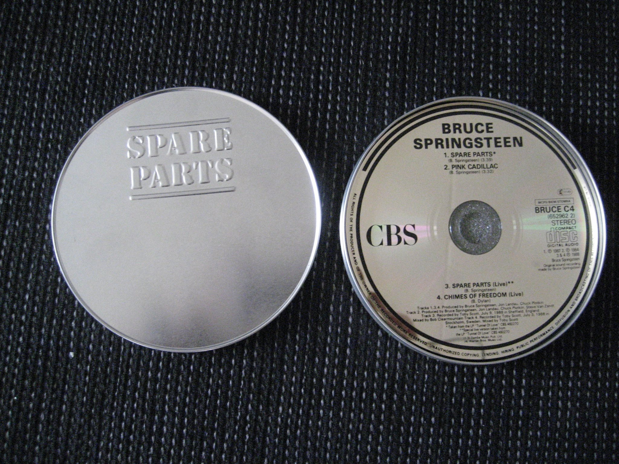 Bruce Springsteen spare parts cd in metal tin (407569982) ᐈ Köp på Tradera