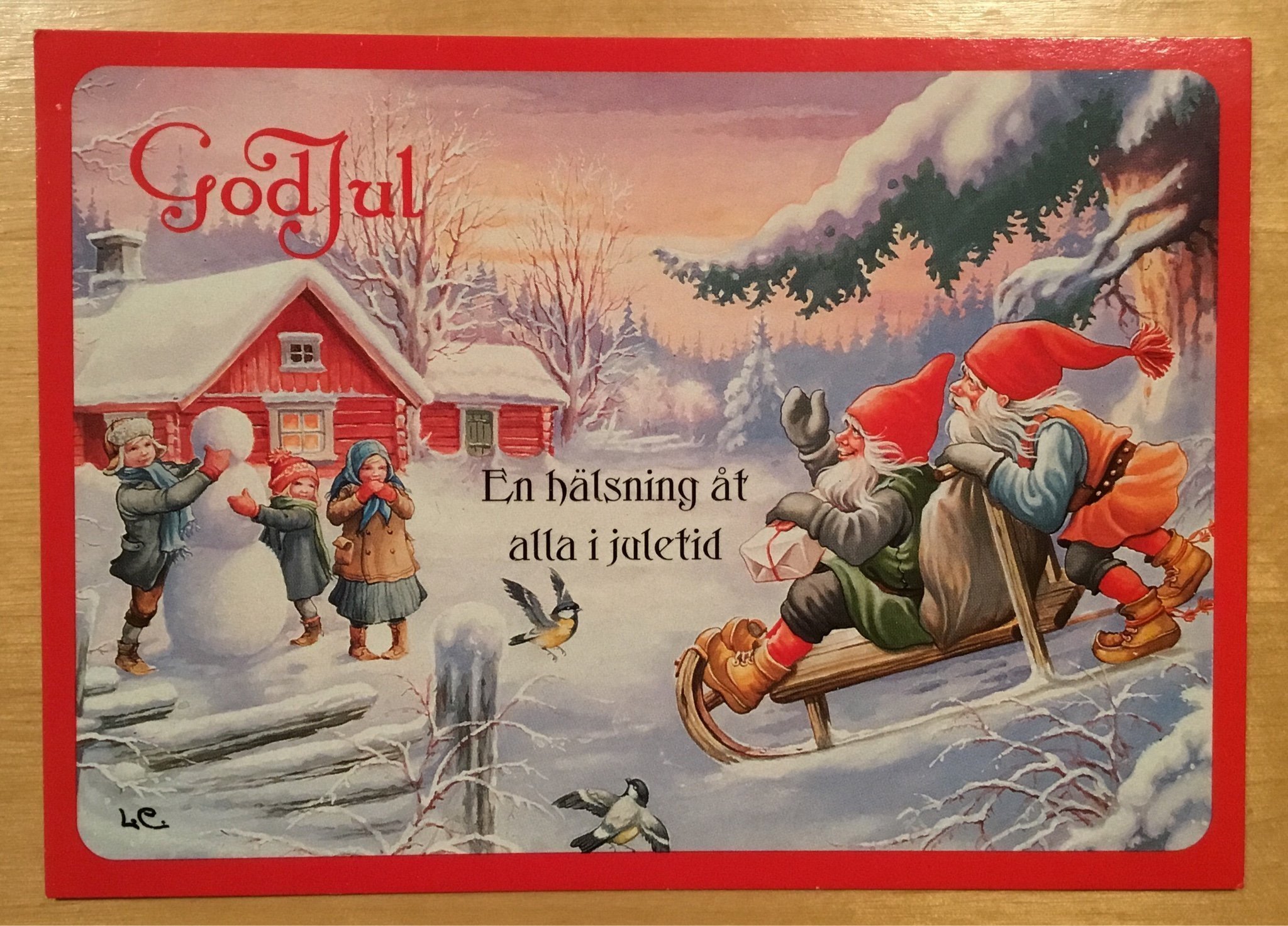 Julkort Lars Carlsson LC (377429723) ᐈ Köp på Tradera