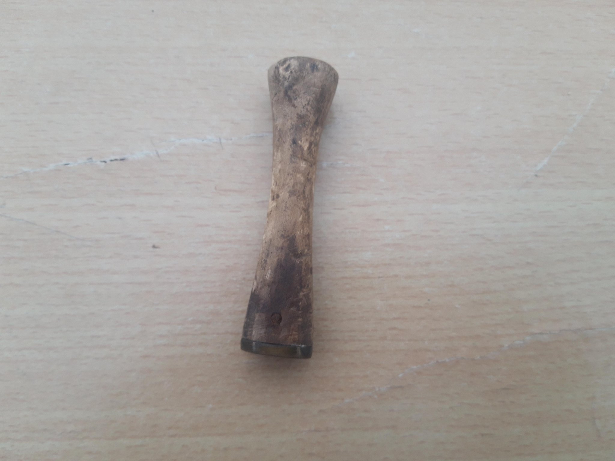 ALLMOGE GAMMAL STÄMPEL / SIGILL TRÄ OCH MÄS.. Köp på Tradera