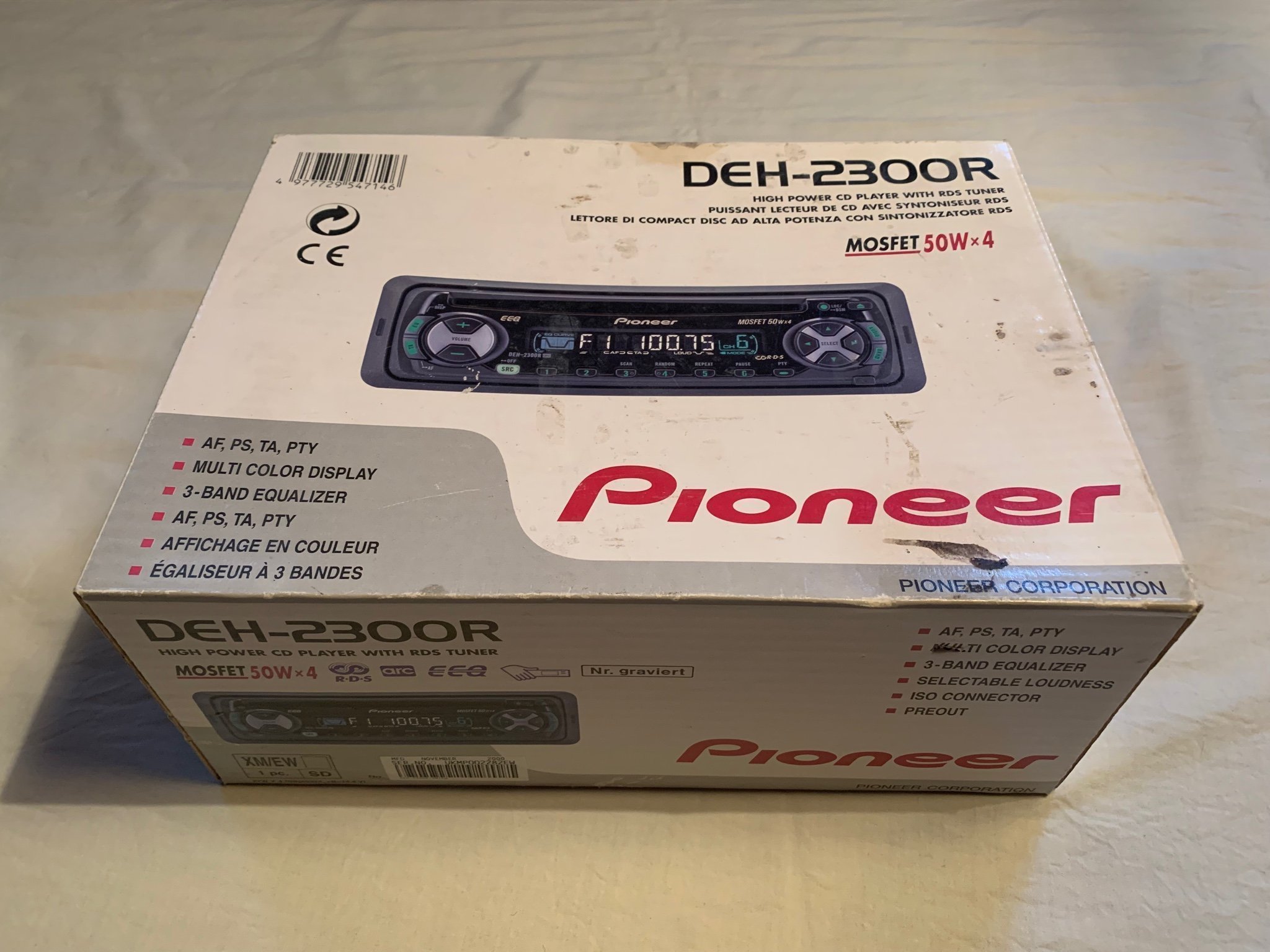 Bilstereo Pioneer DEH2300R MOSFET 50Wx4 CDSpe.. Köp på Tradera