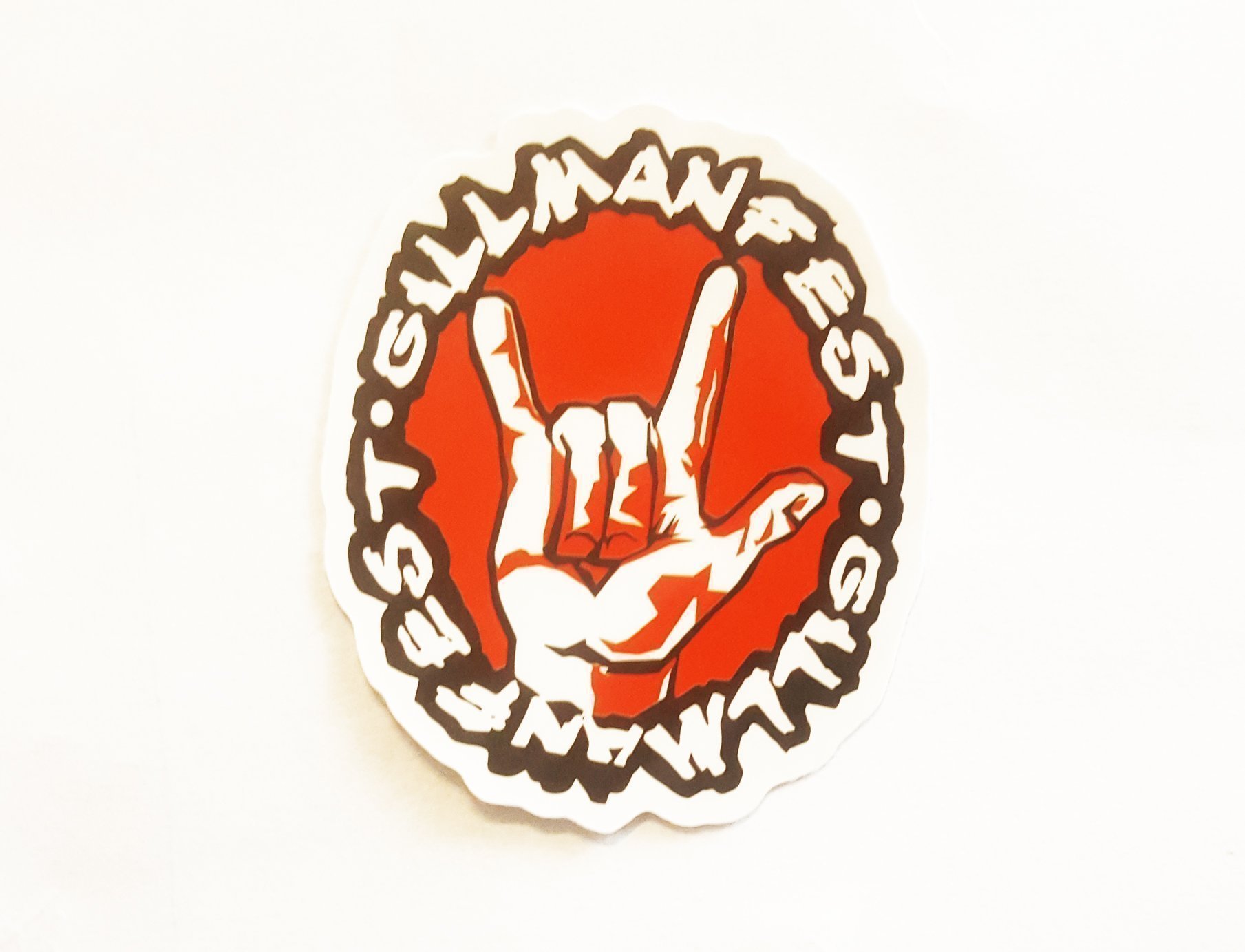 GILLMANFEST FESTIVAL EVENT MUSIK POP ROCK STICKER KLISTERMÄRKE DEKAL DECAL