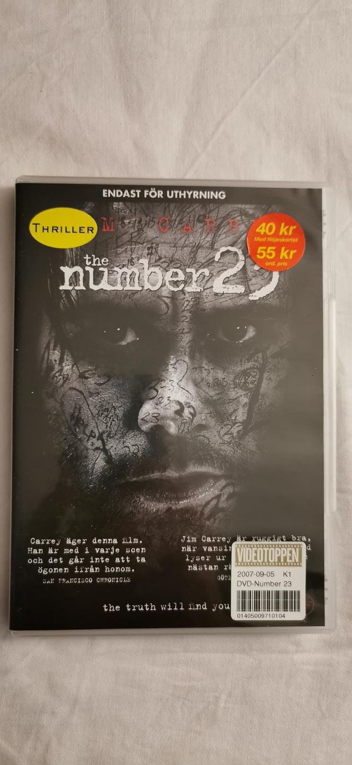 DVD film The Number 23 Jim Carrey K p P Tradera 408977861 Dvd film the number 23 jim carrey k p p tradera 408977861