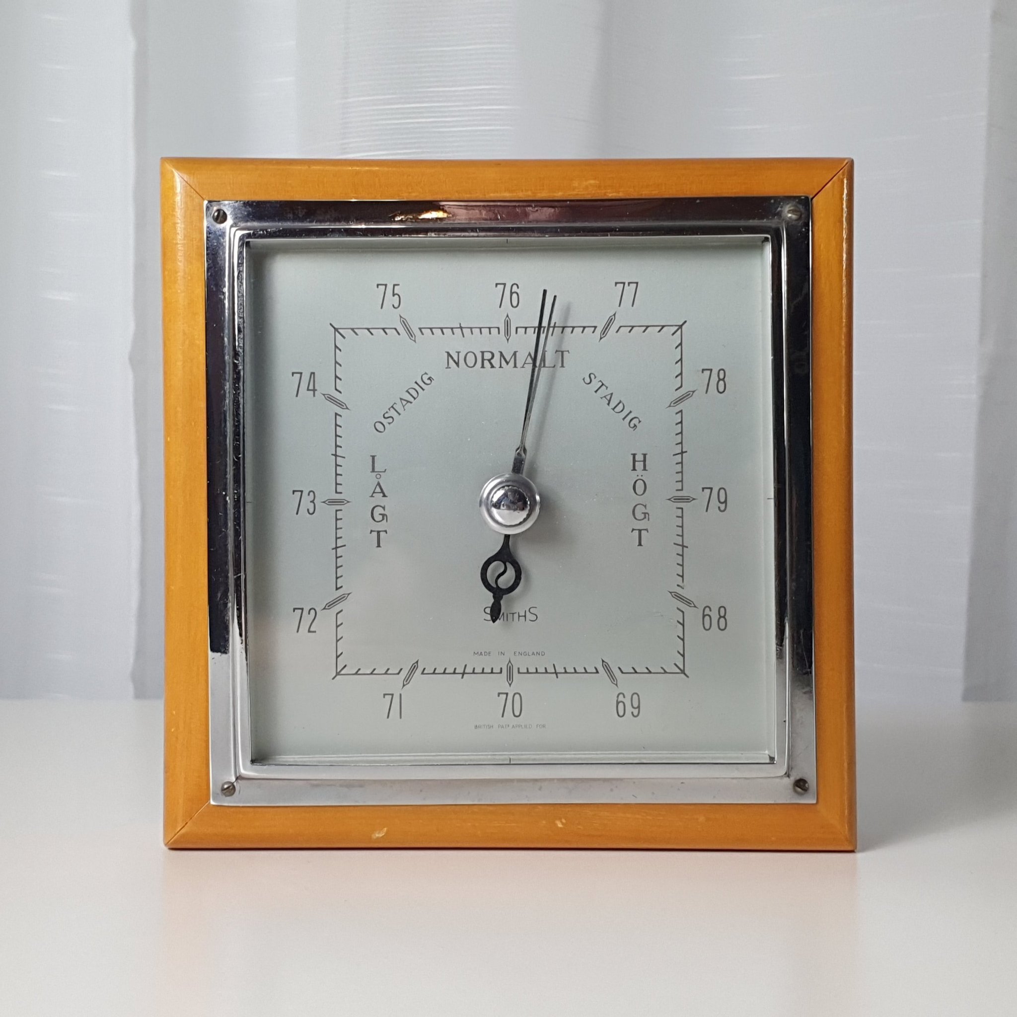 Barometer Smith Made in England DEFEKT Retro