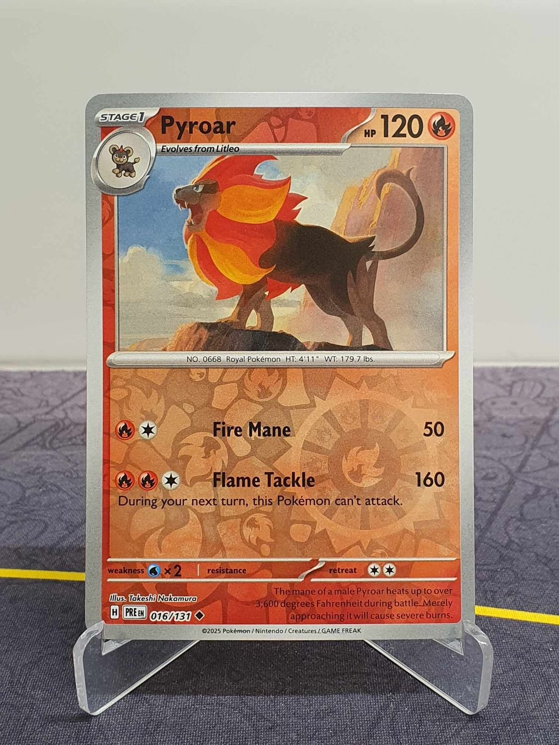PYROAR 016/131 - Reverse Holo - Prismatic Evolu.. | Köp på Tradera ...