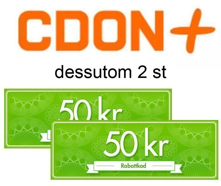 CDON PLUS och 2 st CDON 50 kr rabattkoder, CDON.. (411743544) ᐈ Köp på
