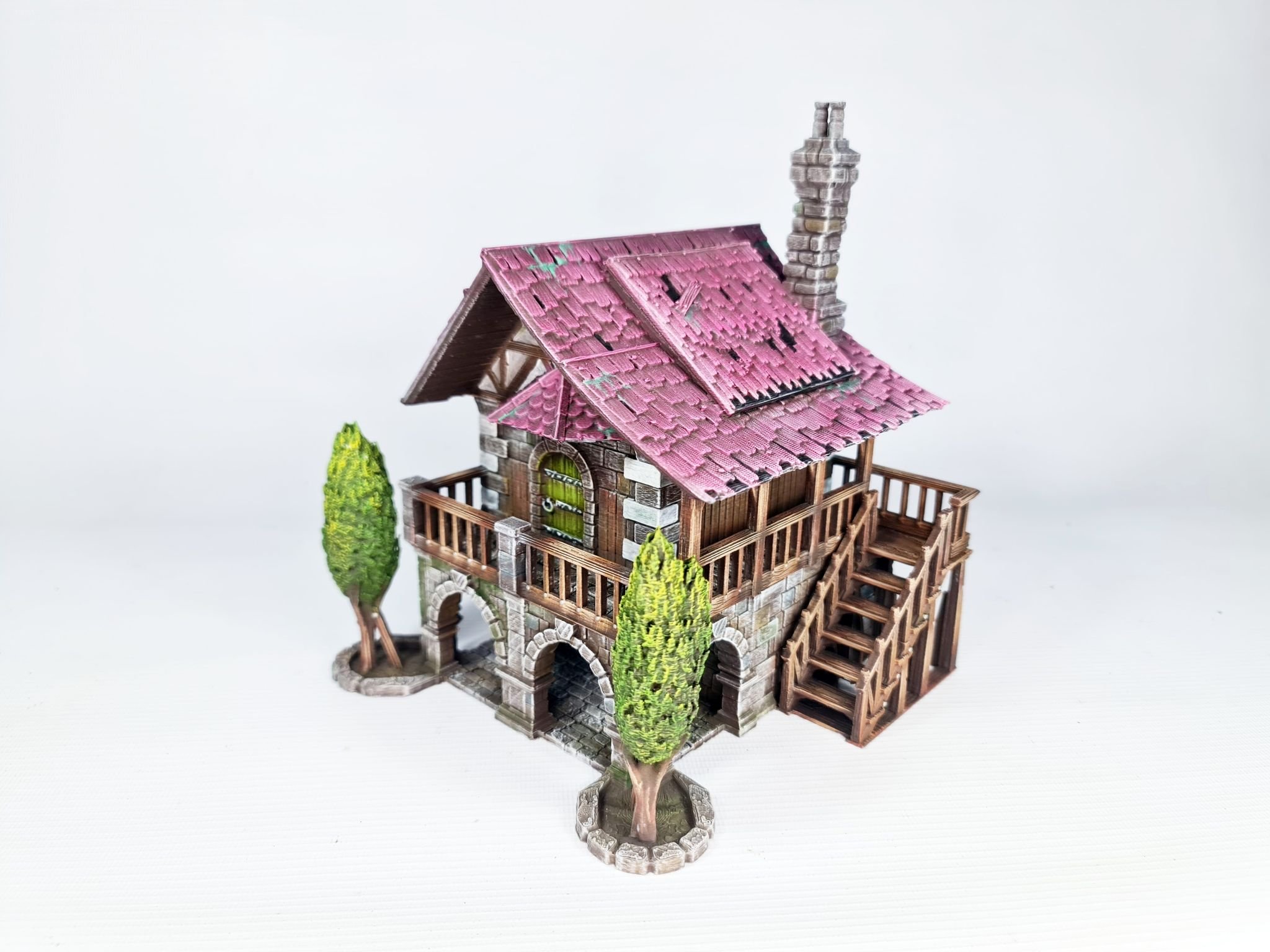Strawberry Field Abode från 3DP4U | modell figurspel hus dnd d&d