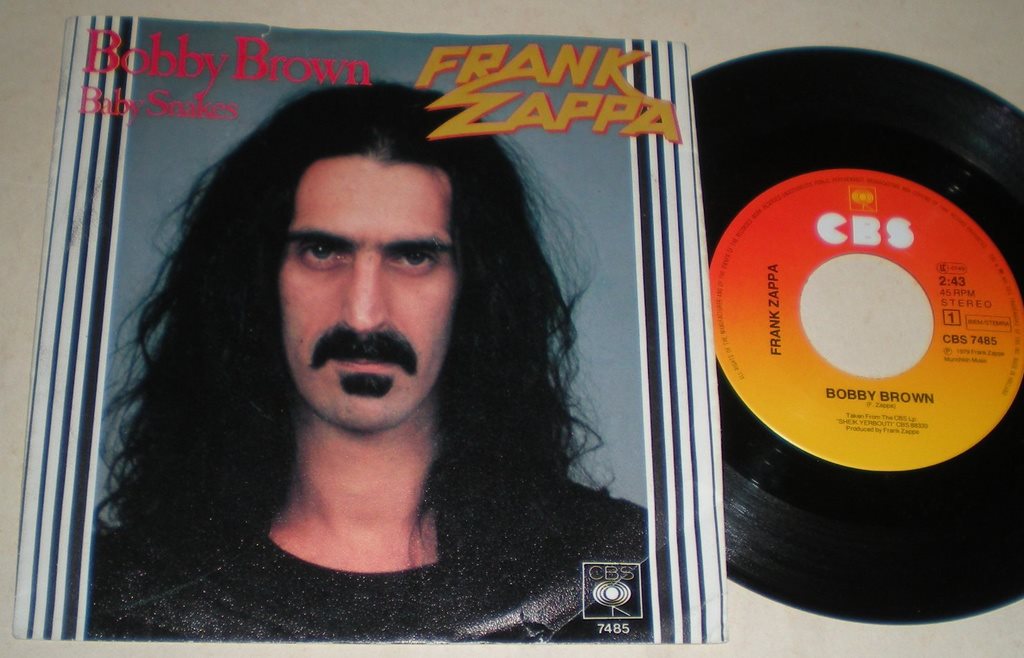 Frank Zappa Bobby Brown Text Deutsch Frank Zappa 45/PS Bobby brown 1979 (288022011) ᐈ gntallis på Tradera