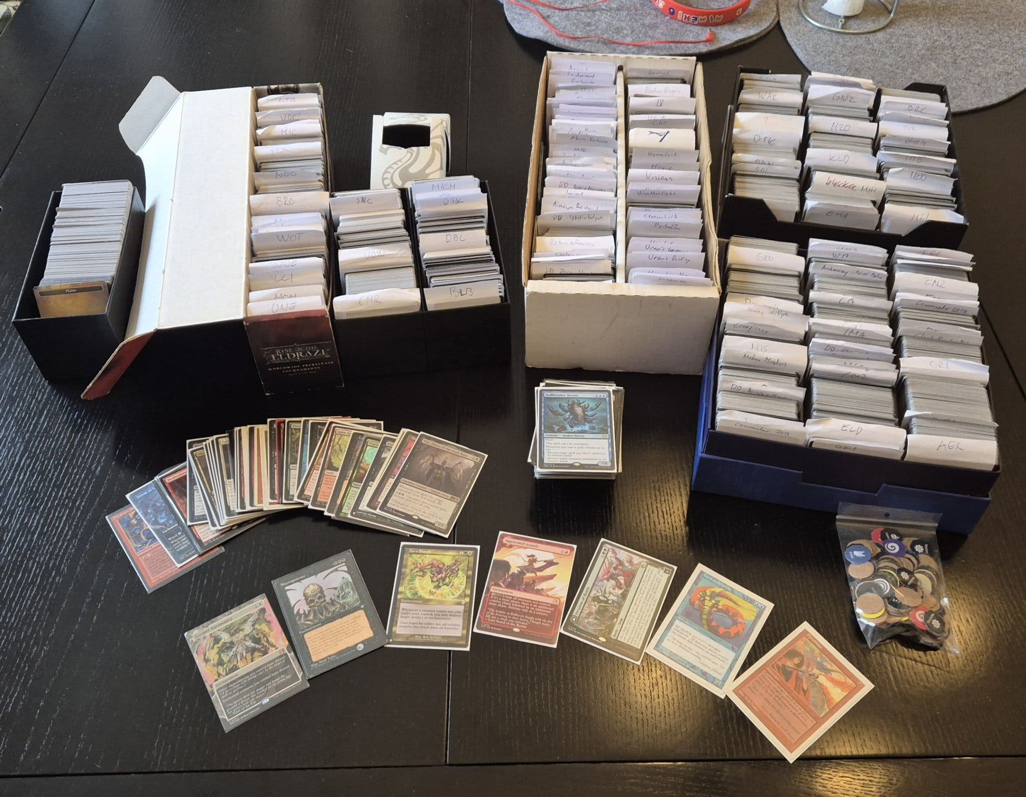 Gran colección de cartas Magic: The Gathering con más de 8000 cartas
