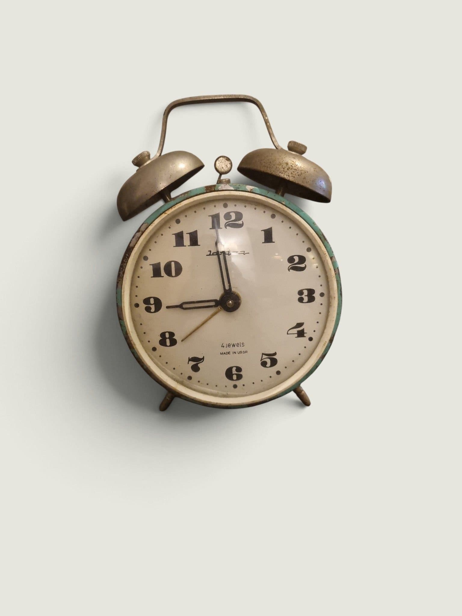 Vintage Mechanical Twin Bell Alarm Clock