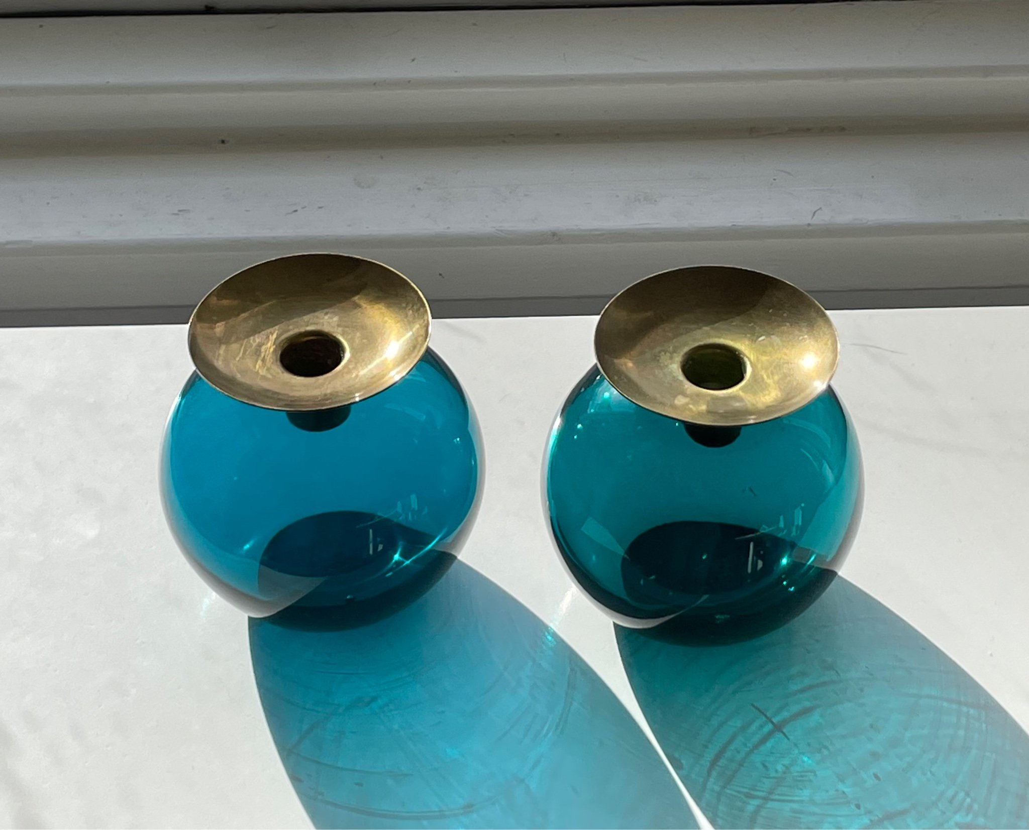 Ljusstakar Kula Glas M ssing P sk Gunnar Ander K p P Tradera 