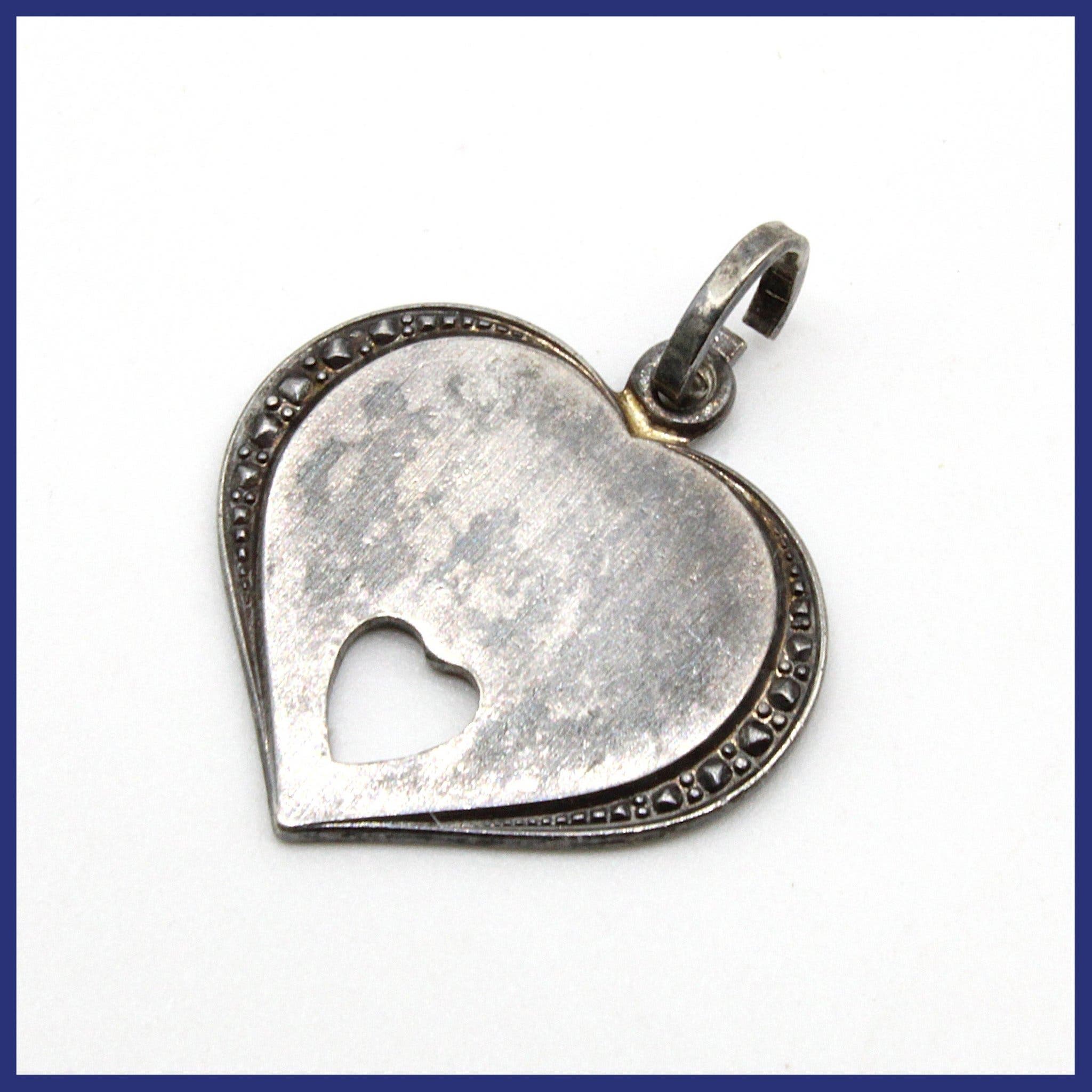Hänge, 830 silver, hjärta (vikt 1,79g)