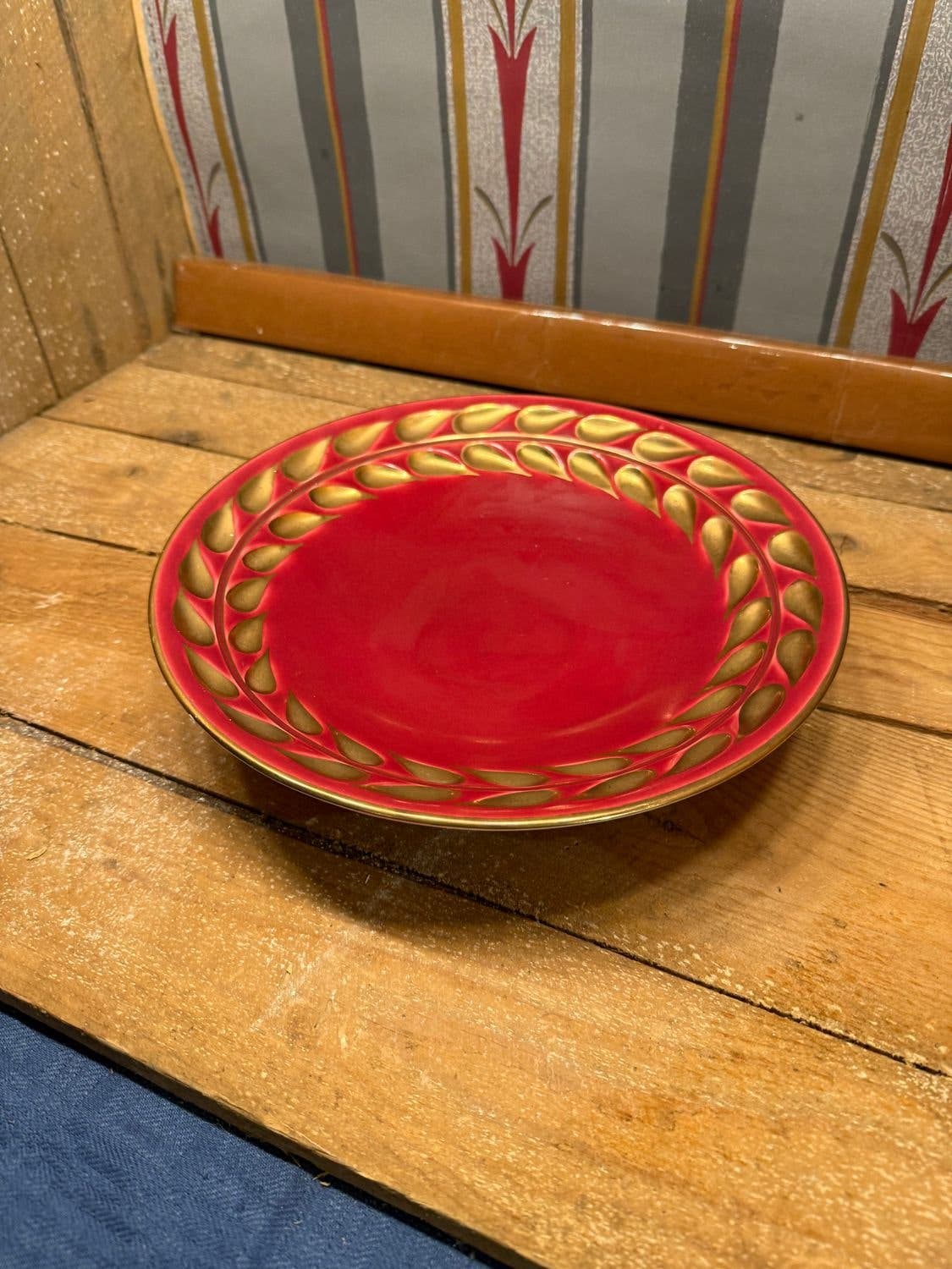 En fin vintage skål Röd Rub.. | Köp från Jockes_Antique på Tradera ...