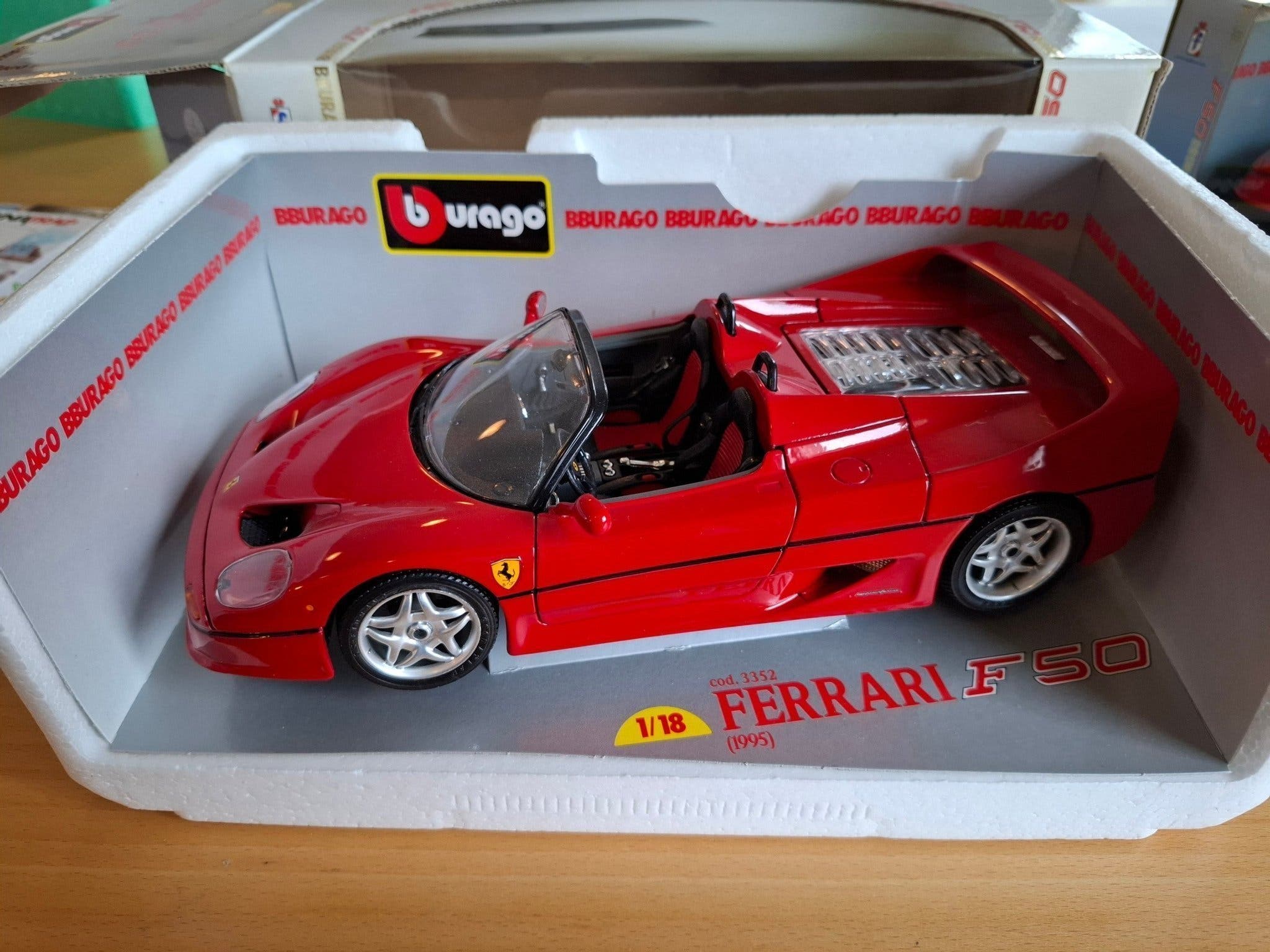 Samlarbil Modellbil RÖD Ferrari F50 1995 Bburag.. | Köp på Tradera ...