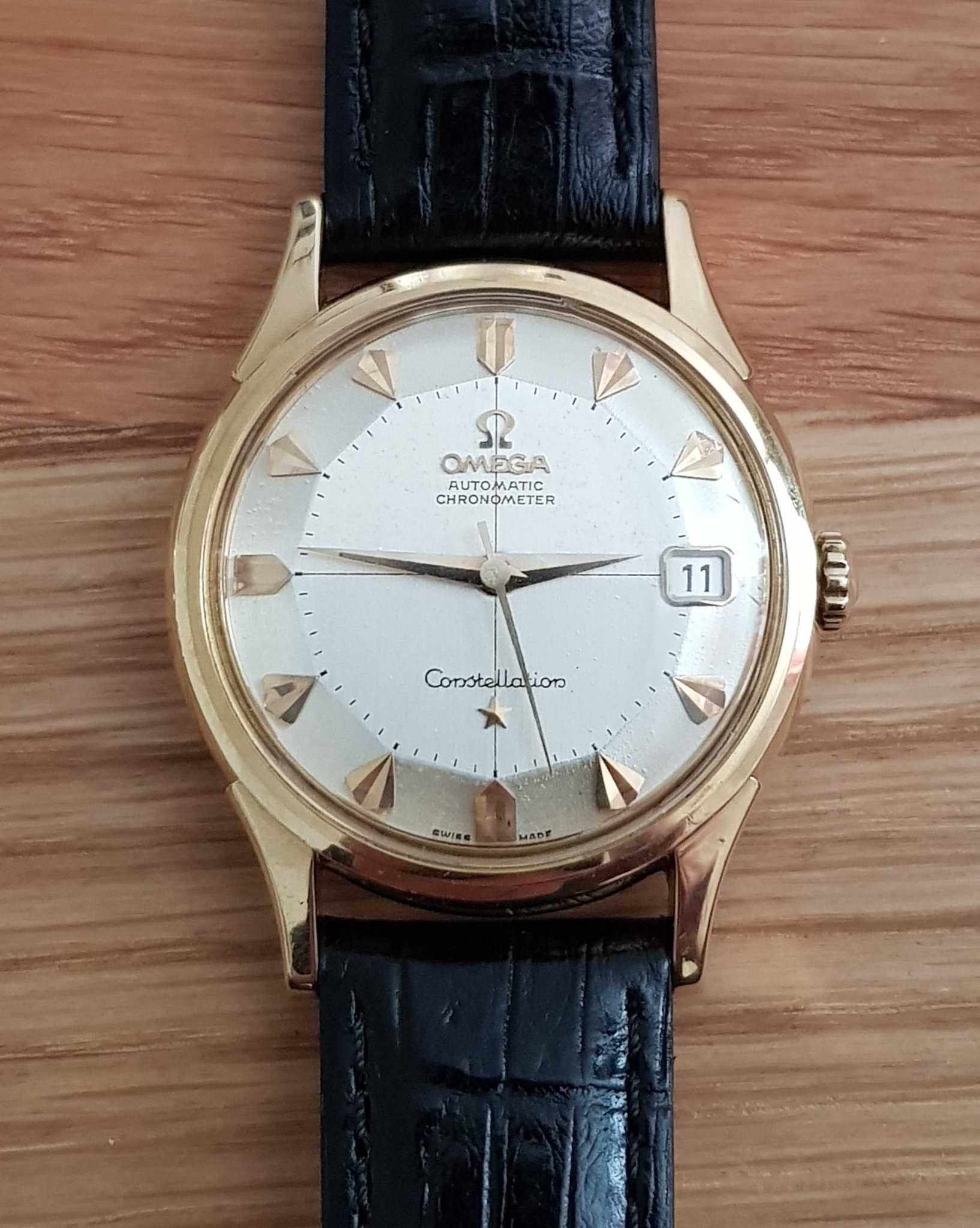 Omega Constellation "Pie Pan" 18k guld (355466703) ᐈ Köp på Tradera