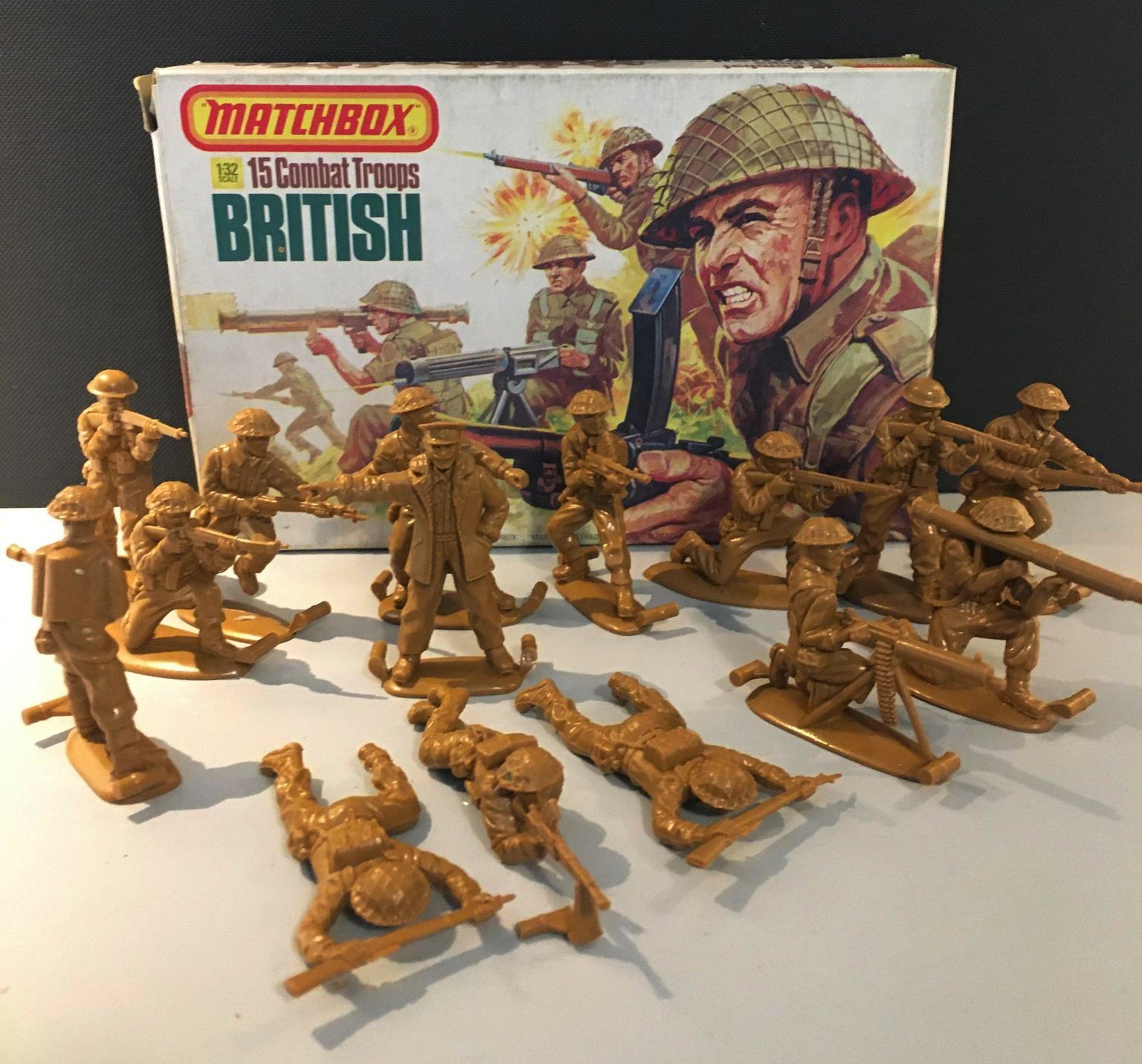 Matchbox British Combat troops, plastsoldater 1.. (416041677) ᐈ Köp på