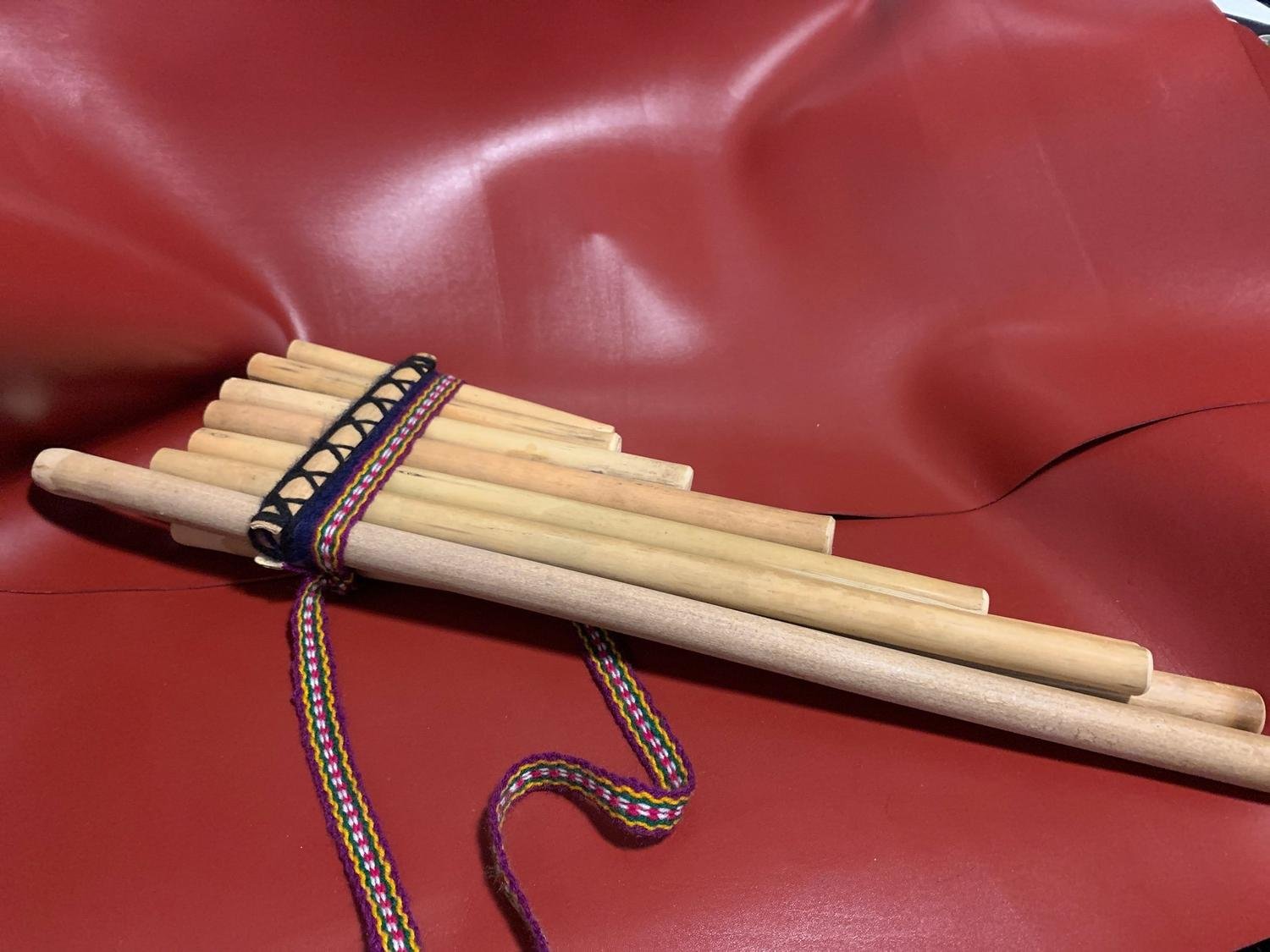 Pan Pipes Pan flute i trä Panflöjt Köp på Tradera (593349849)