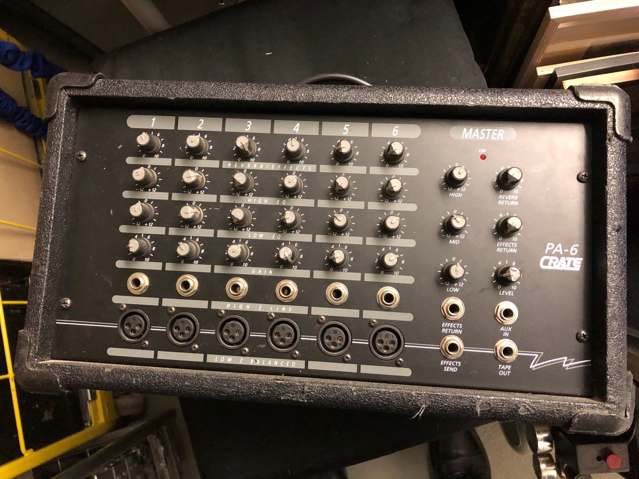 CRATE PA6 6 kanals mixer/förstärkare ! (398454935) ᐈ Köp på Tradera