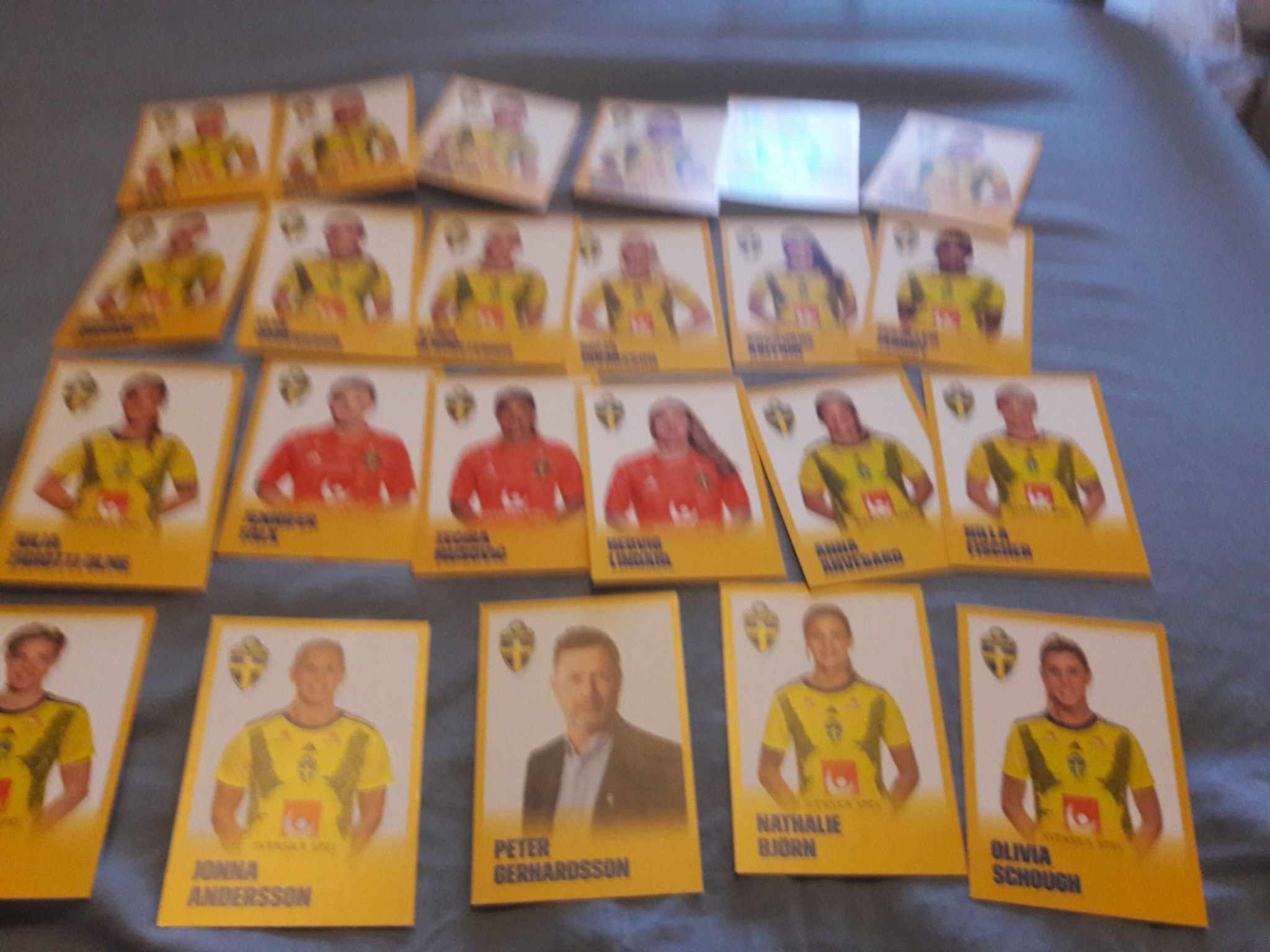 SVENSKA LANDSLAGET FOTBOLL 23 STYCKEN IDOLKORT ...