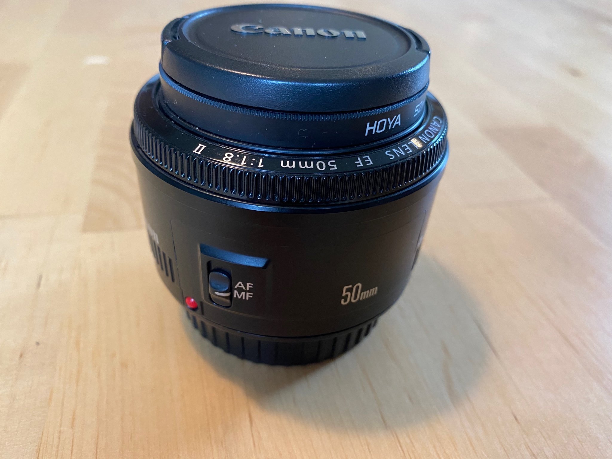 Canon EF 50mm II f/1.8 med skylightfilter (417943600) ᐈ Köp på Tradera