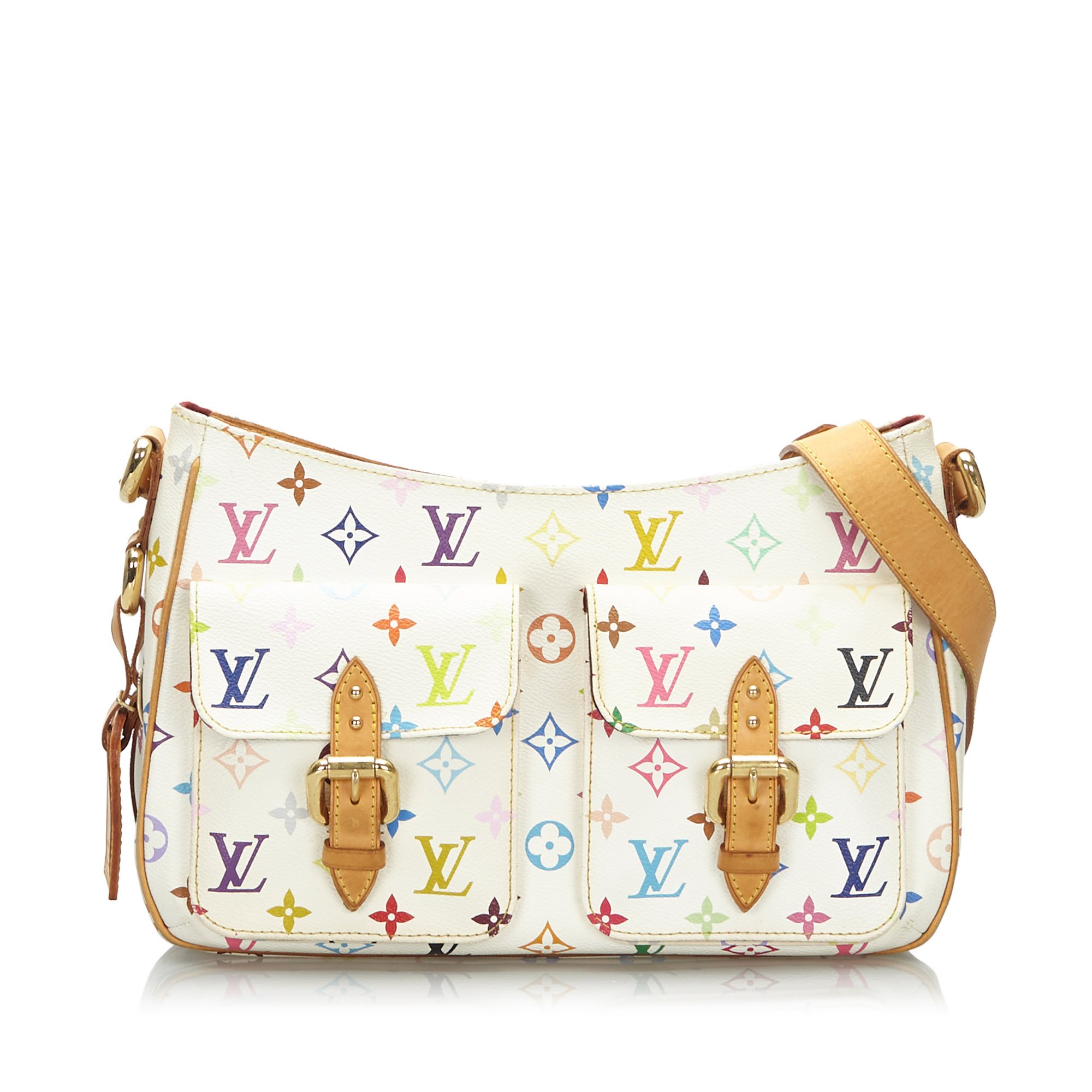 Louis Vuitton White Monogram Multicolo.. (387460044) ᐈ Luxclusif på Tradera