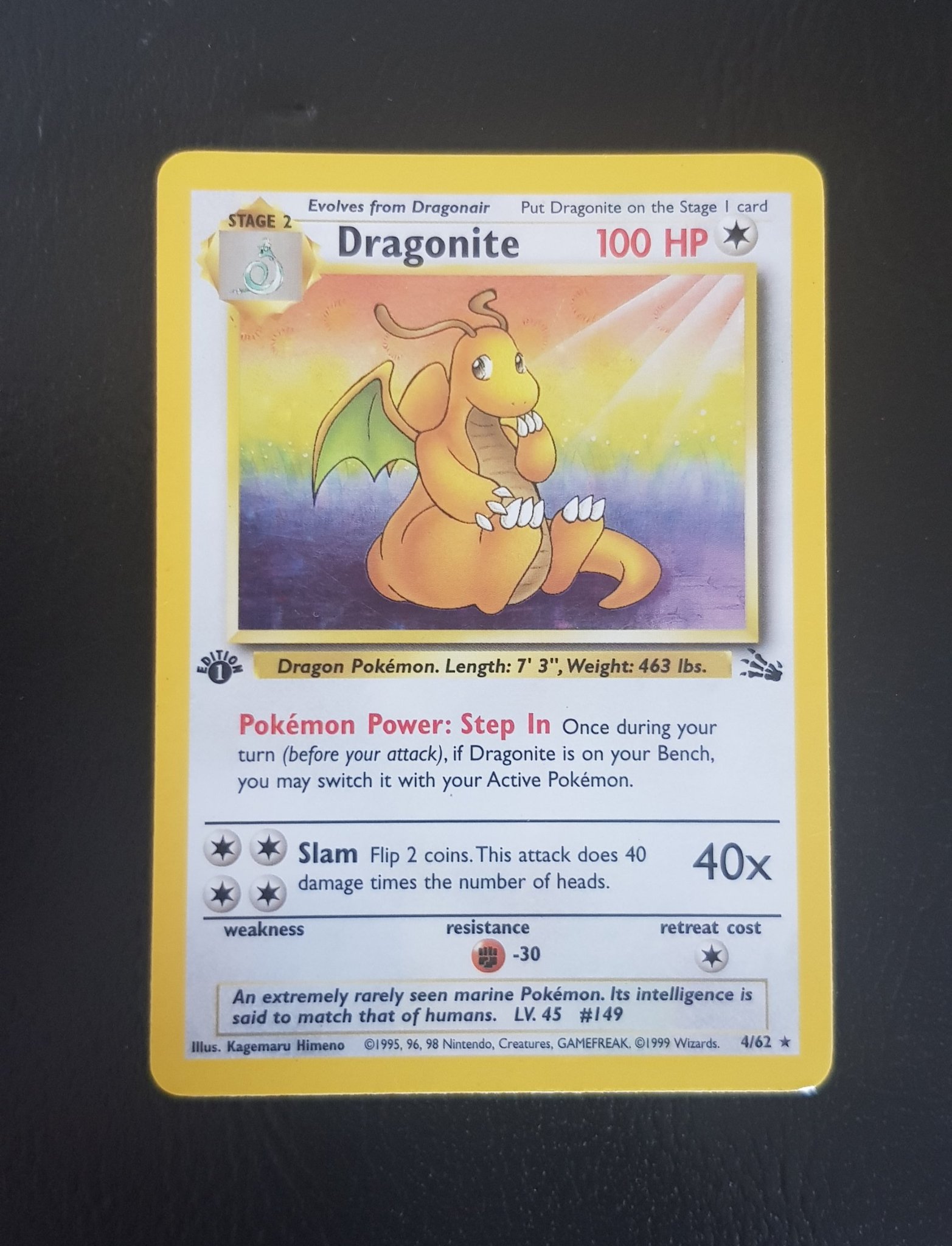 Dragonite Holo First Edition Fossil Pokemon 408618602 K p P Tradera dragonite-holo-first-edition-fossil-pokemon-408618602-k-p-p-tradera