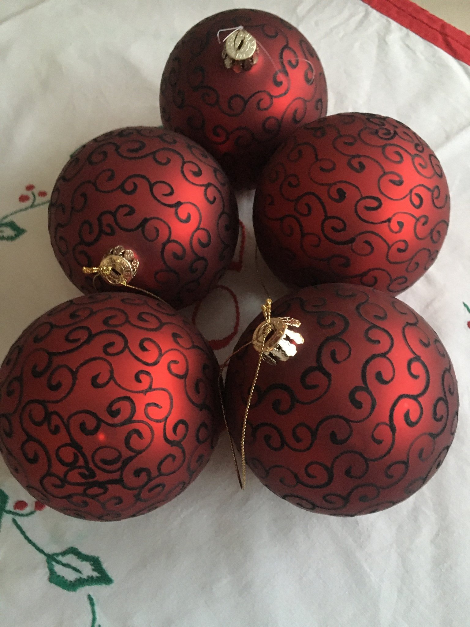 Julgranskulor pumlor fina fem stycken (439127320) ᐈ Köp på Tradera