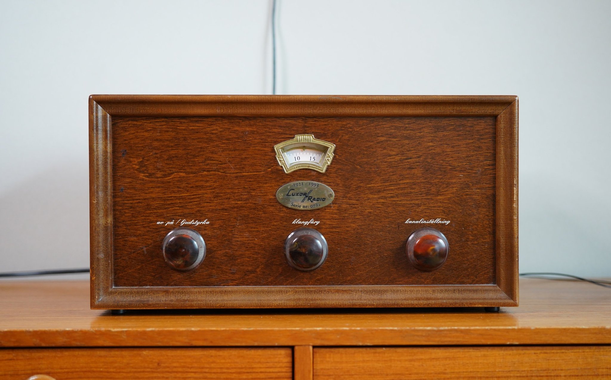 Luxor radio typ HR 9170 jubileumsradio MOTALA SWEDEN retro