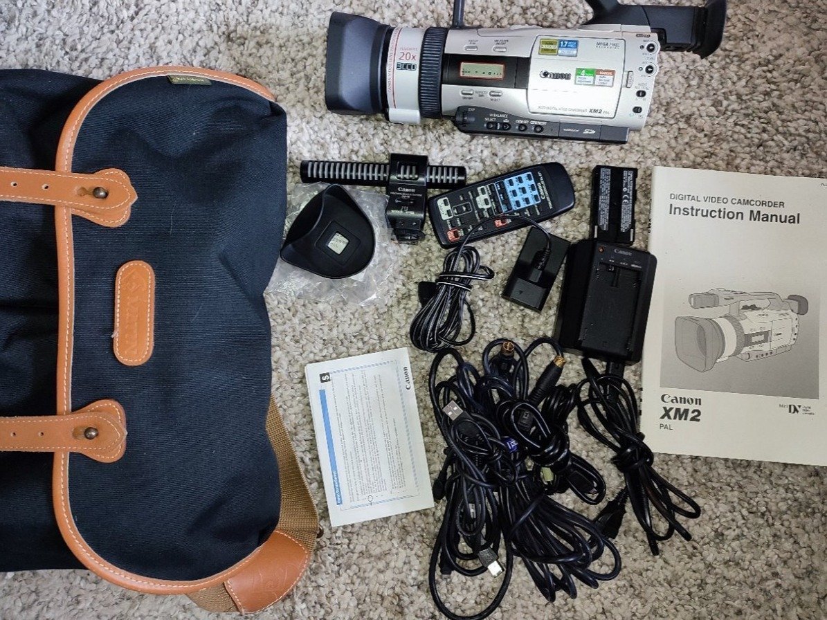 Canon XM2 professionell digital videokamera med många tillbehör