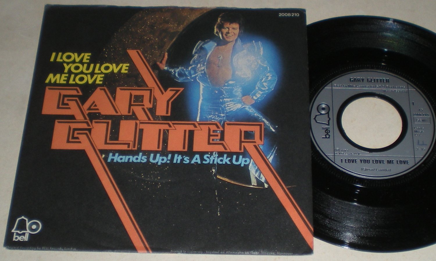 Gary Glitter 45/PS I love you love me love 1973 M.. | Köp från gntallis