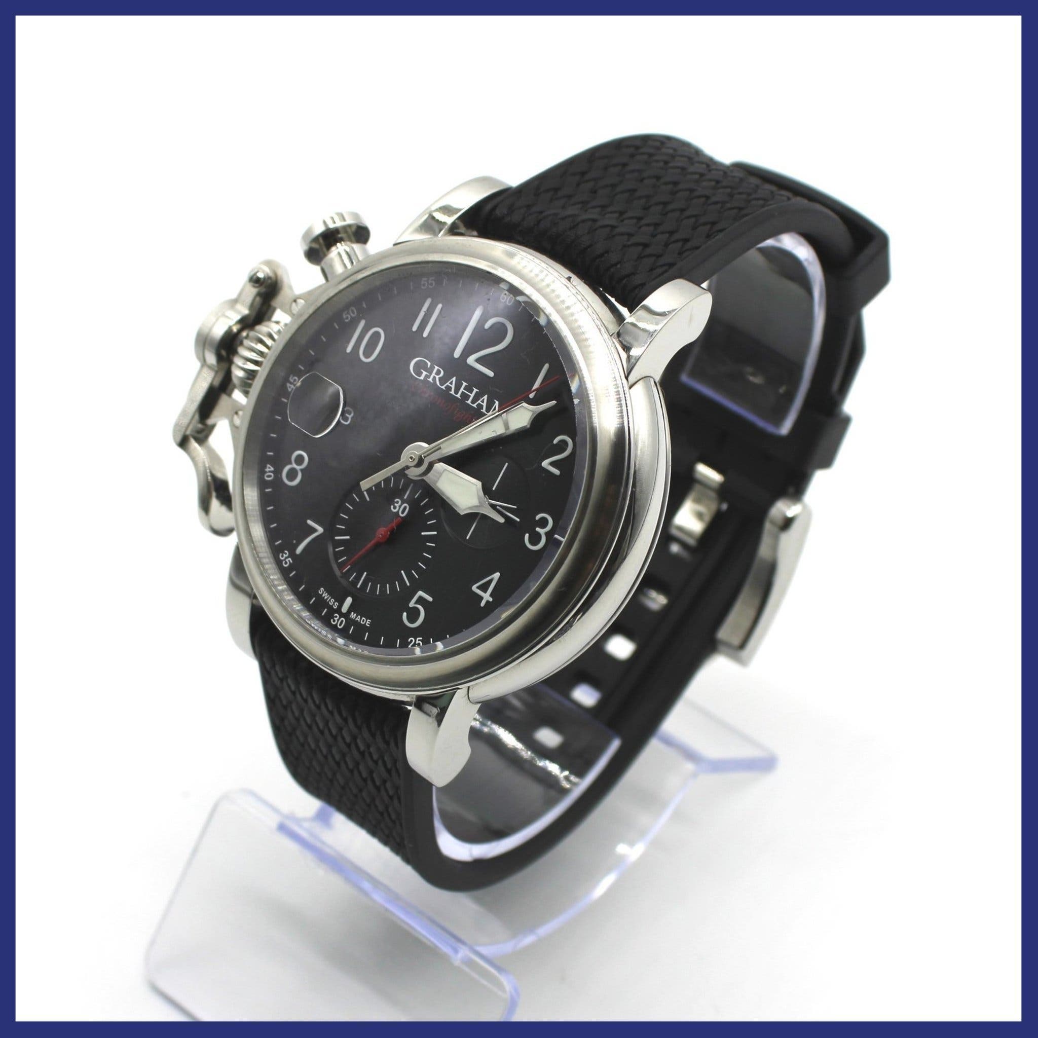 GRAHAM Chronofighter Grand Vintage klocka, 45mm, certifikat/tillbehör medföljer