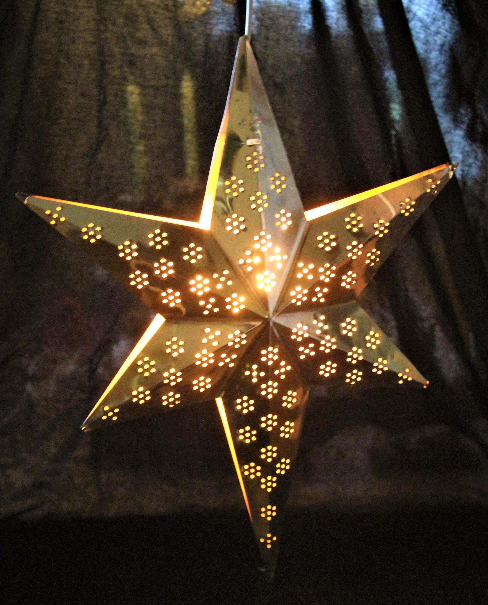 Adventsstjärna i Metall, Fönsterlampa, Advent, .. Köp på Tradera