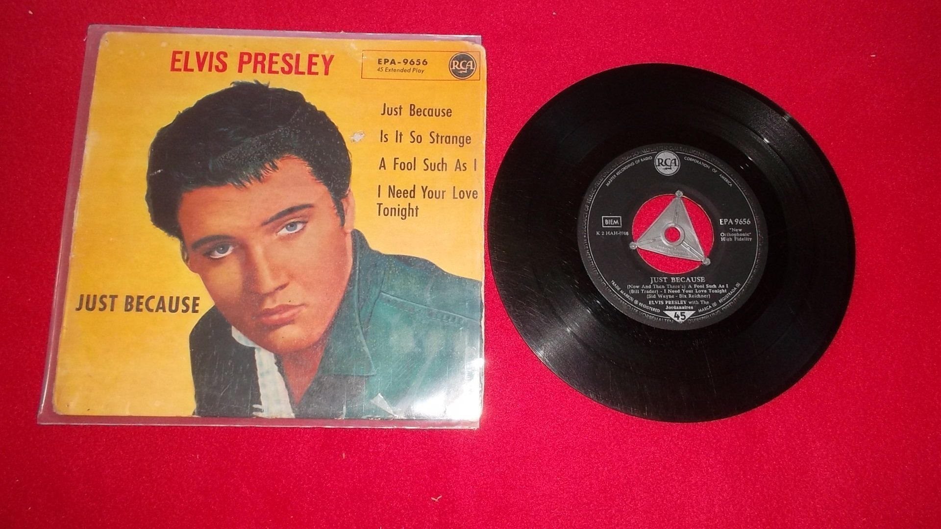 Elvis Presley "Just because" EP (419242784) ᐈ Köp på Tradera