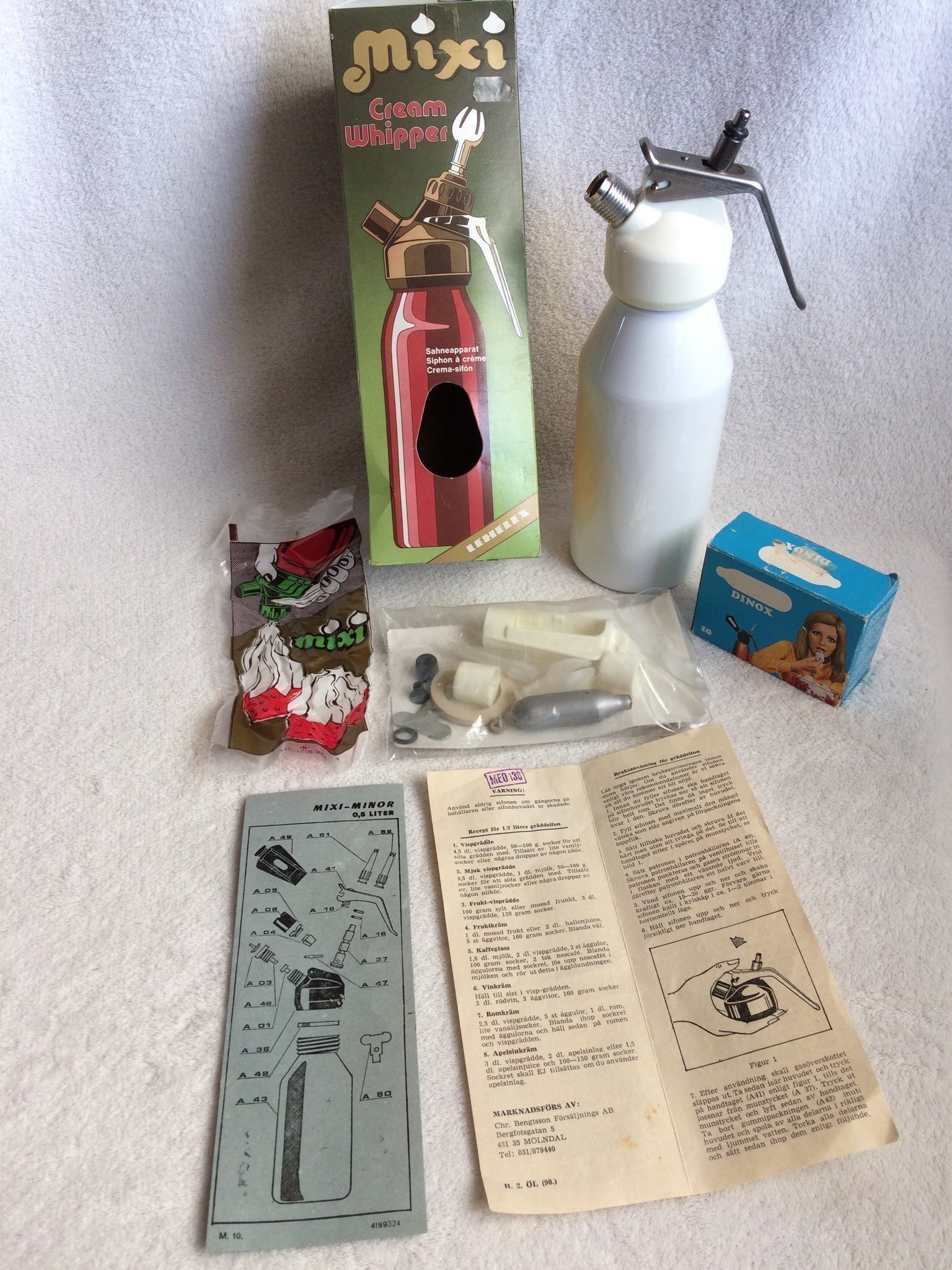 MIXI CREAM WHIPPER SIFON 1900 TAL + DINOX PATRO.. Köp på Tradera