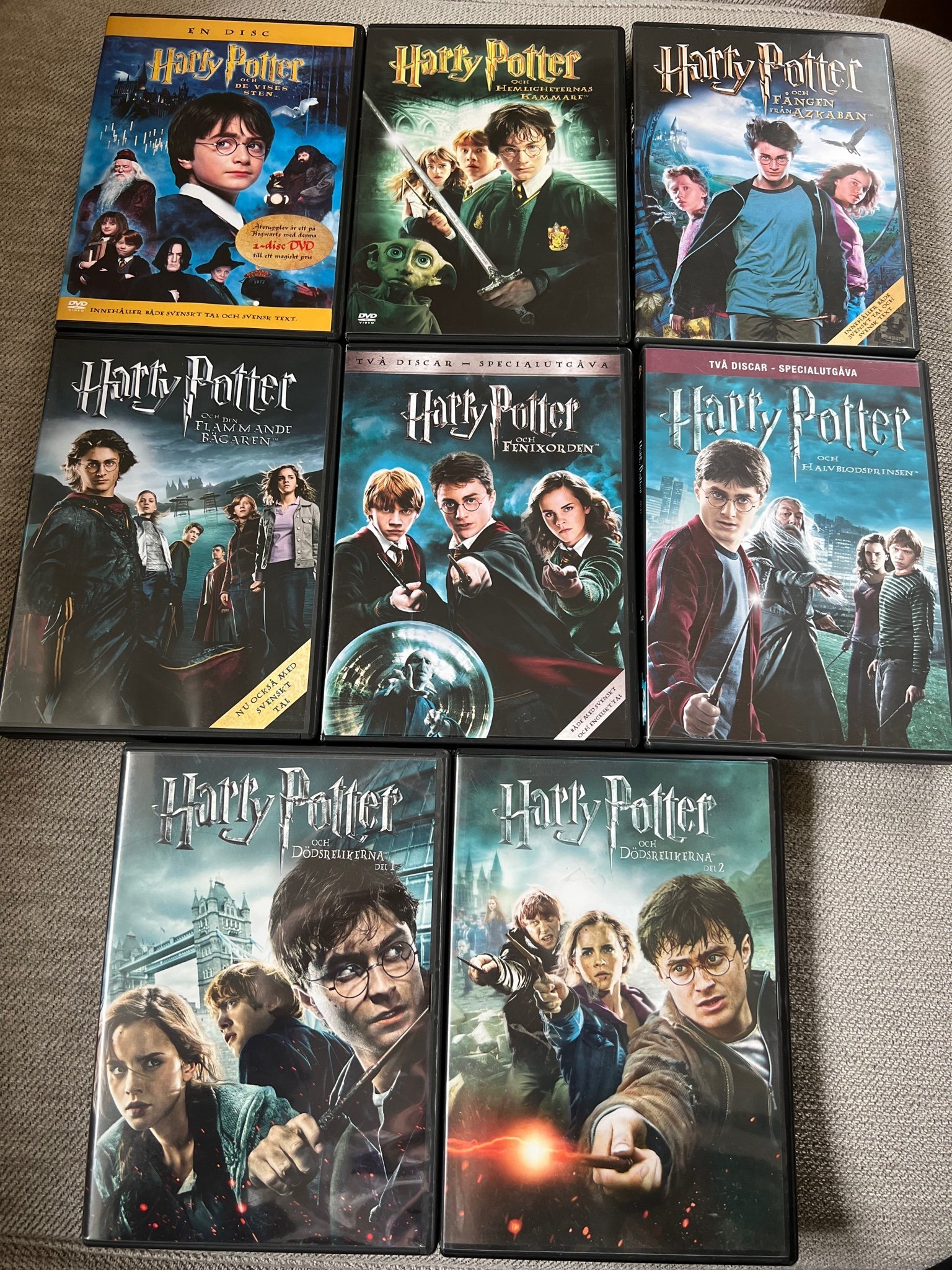 Länge Alle Harry Potter Filme Harry Potter Film Samling Komplett 1 - 8 DVD Sv.. | Köp på Tradera