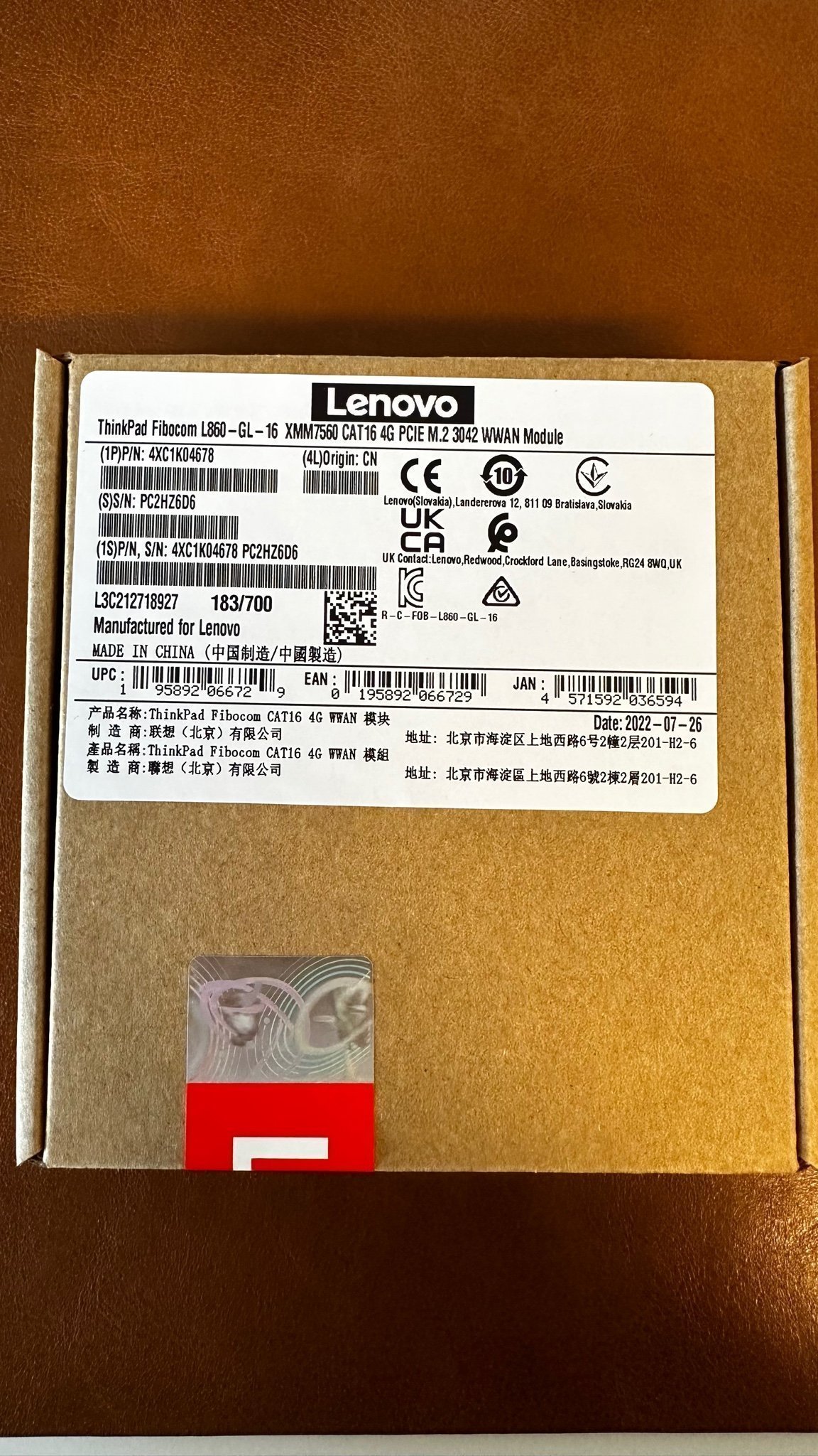 Se produkter som liknar ThinkPad Fibocom L860-GL-16 X.. på Tradera ...
