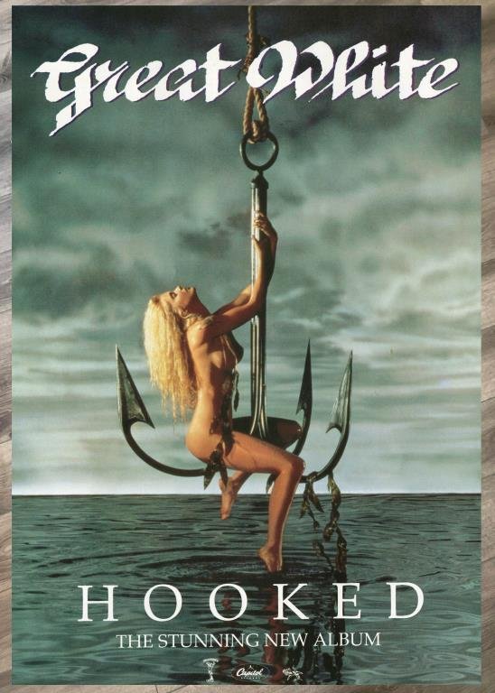 Great White Streaming Vf GREAT WHITE HOOKED 1991 PHOTO POSTER (411153287) ᐈ Djupegatan på Tradera