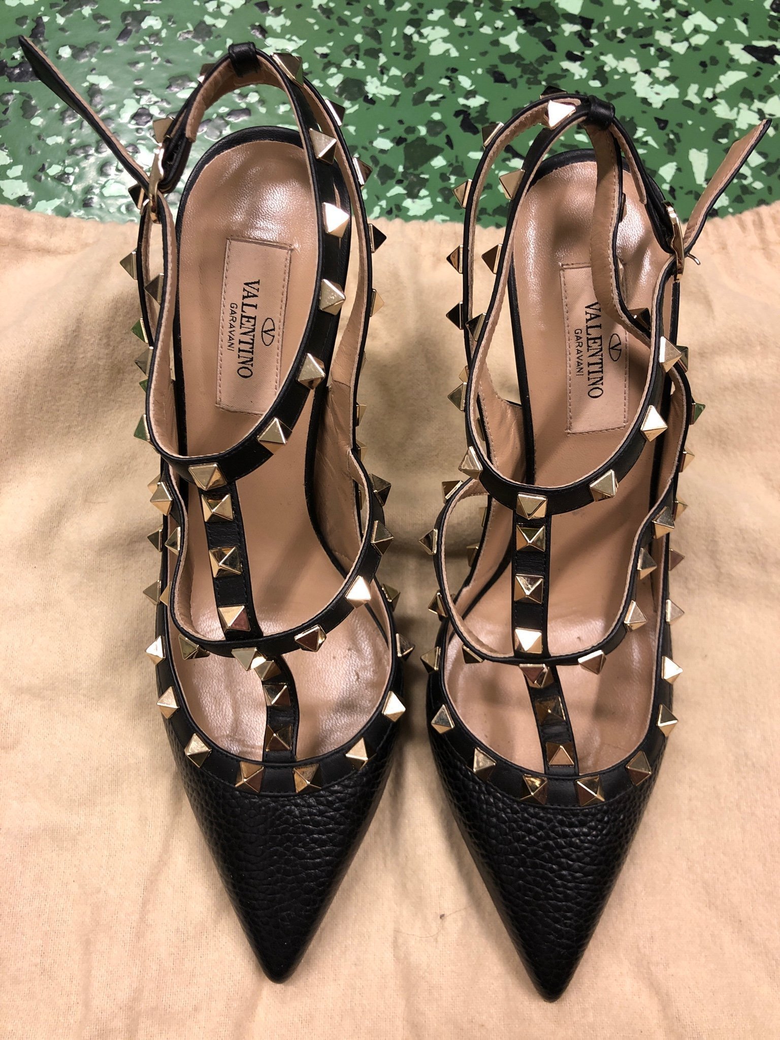 valentino rockstud heels true to size