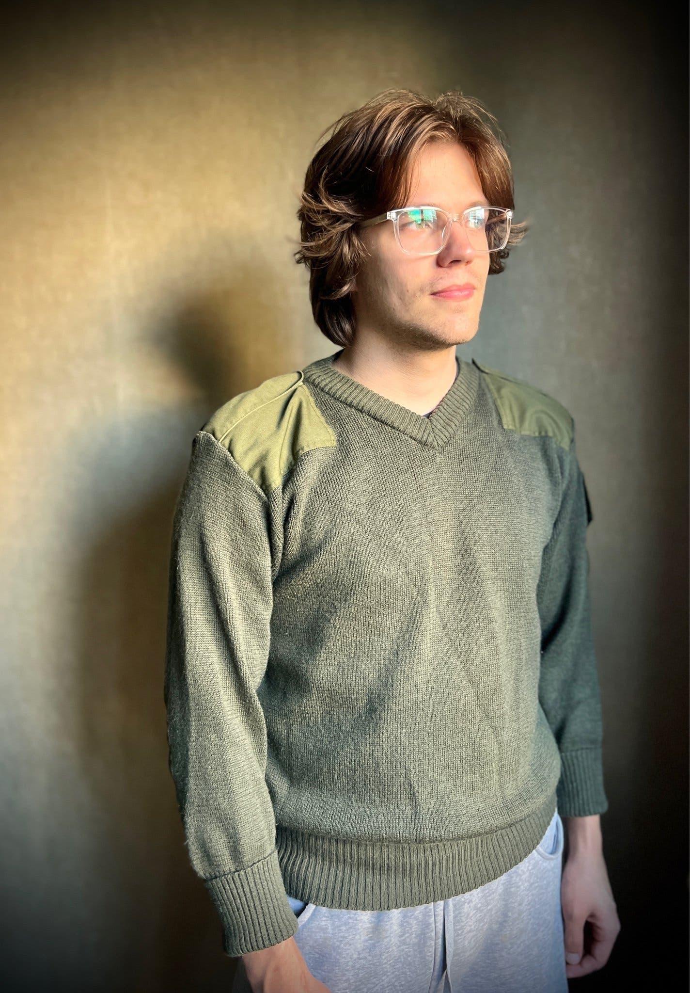 Vintage army wool jacket in size S M