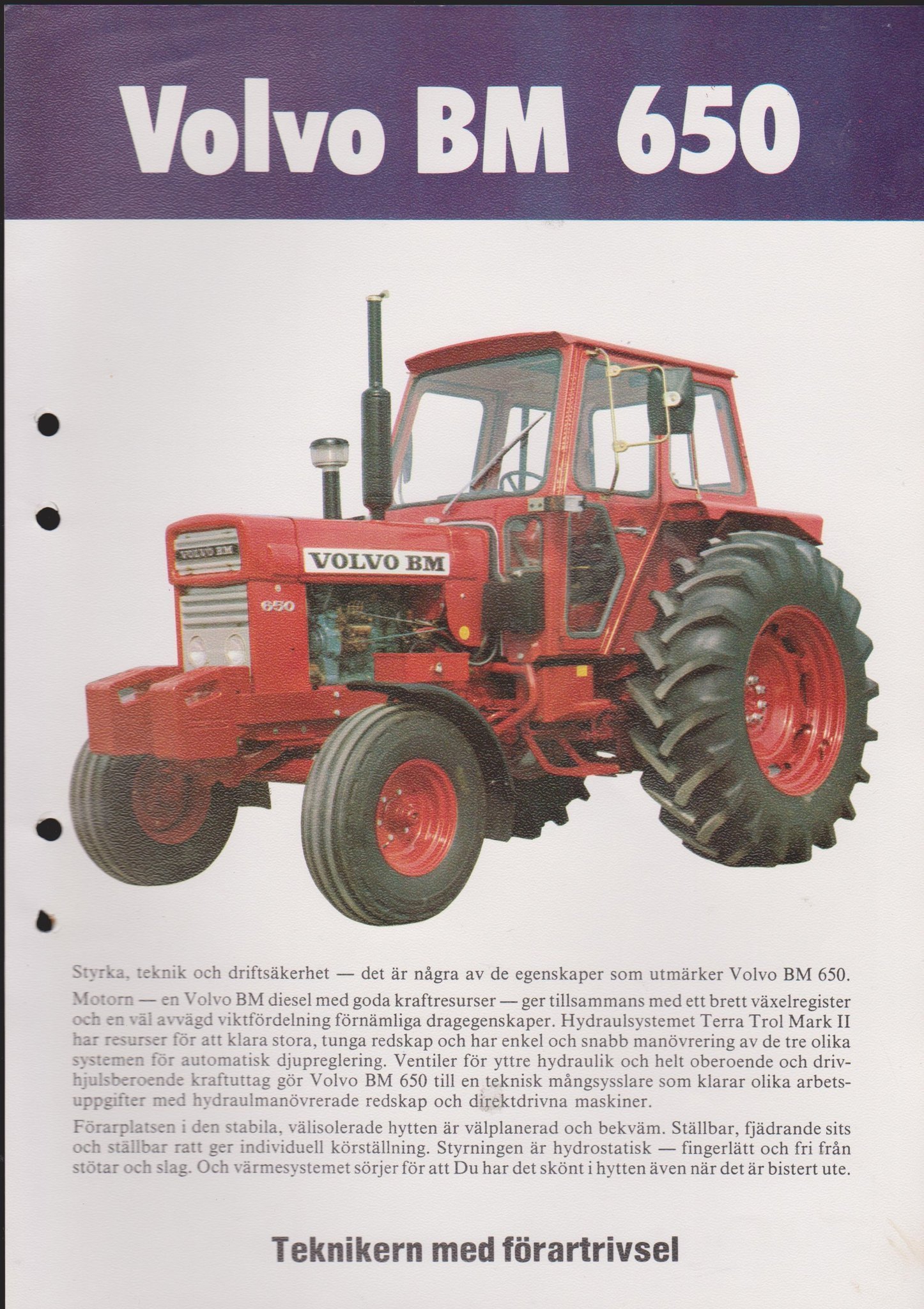 Volvo BM 650, Broschyr Köp på Tradera (588162389)