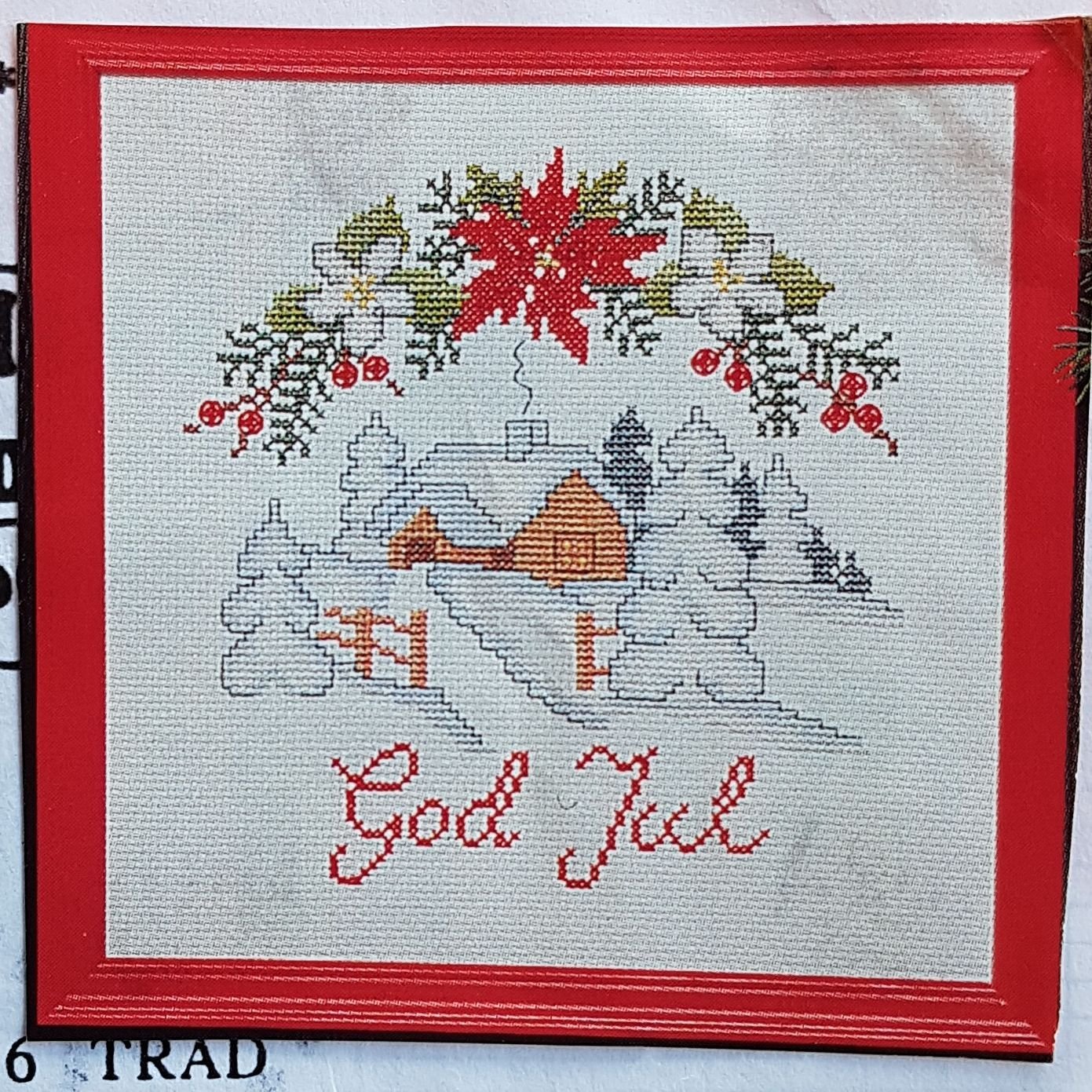 Tavla God Jul komplett broderi (417400039) ᐈ Köp på Tradera