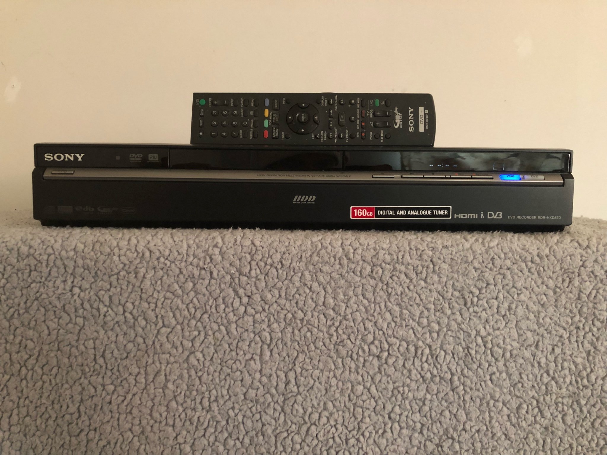 Sony RDRHXD870 DVD Recorder With 160GB Hard .. (344287756) ᐈ Köp på