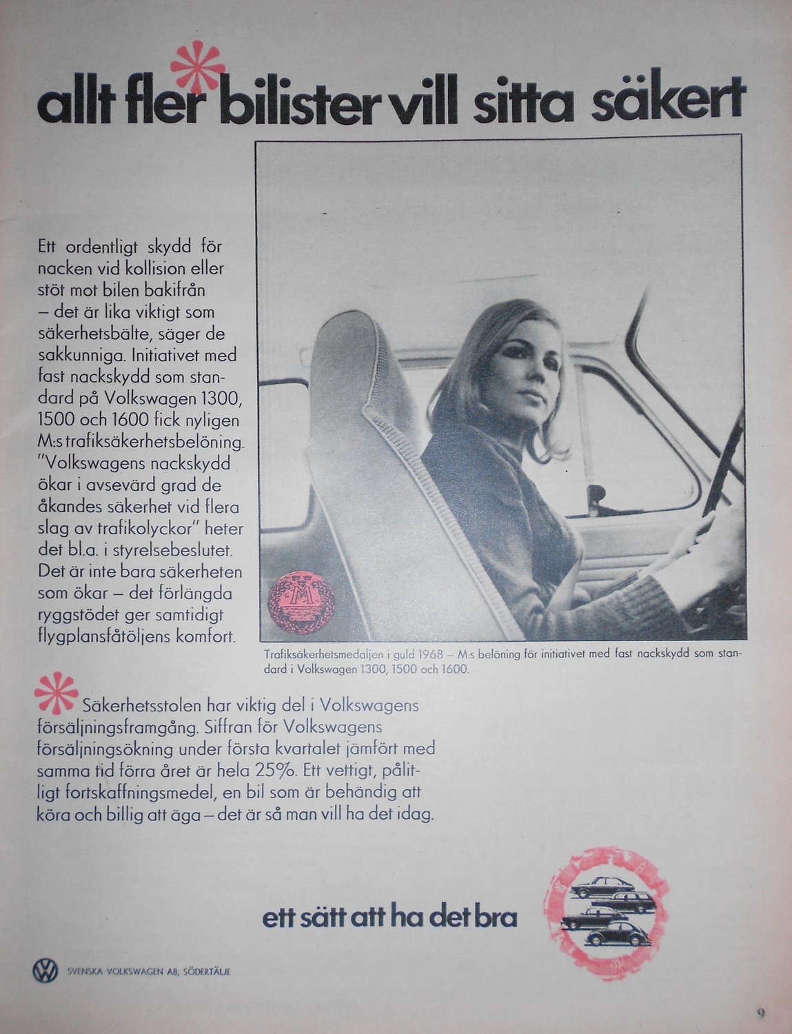 VOLKSWAGEN - ETT SÄTT ATT HA DET BRA, REKLAM TI.. | Köp på Tradera ...