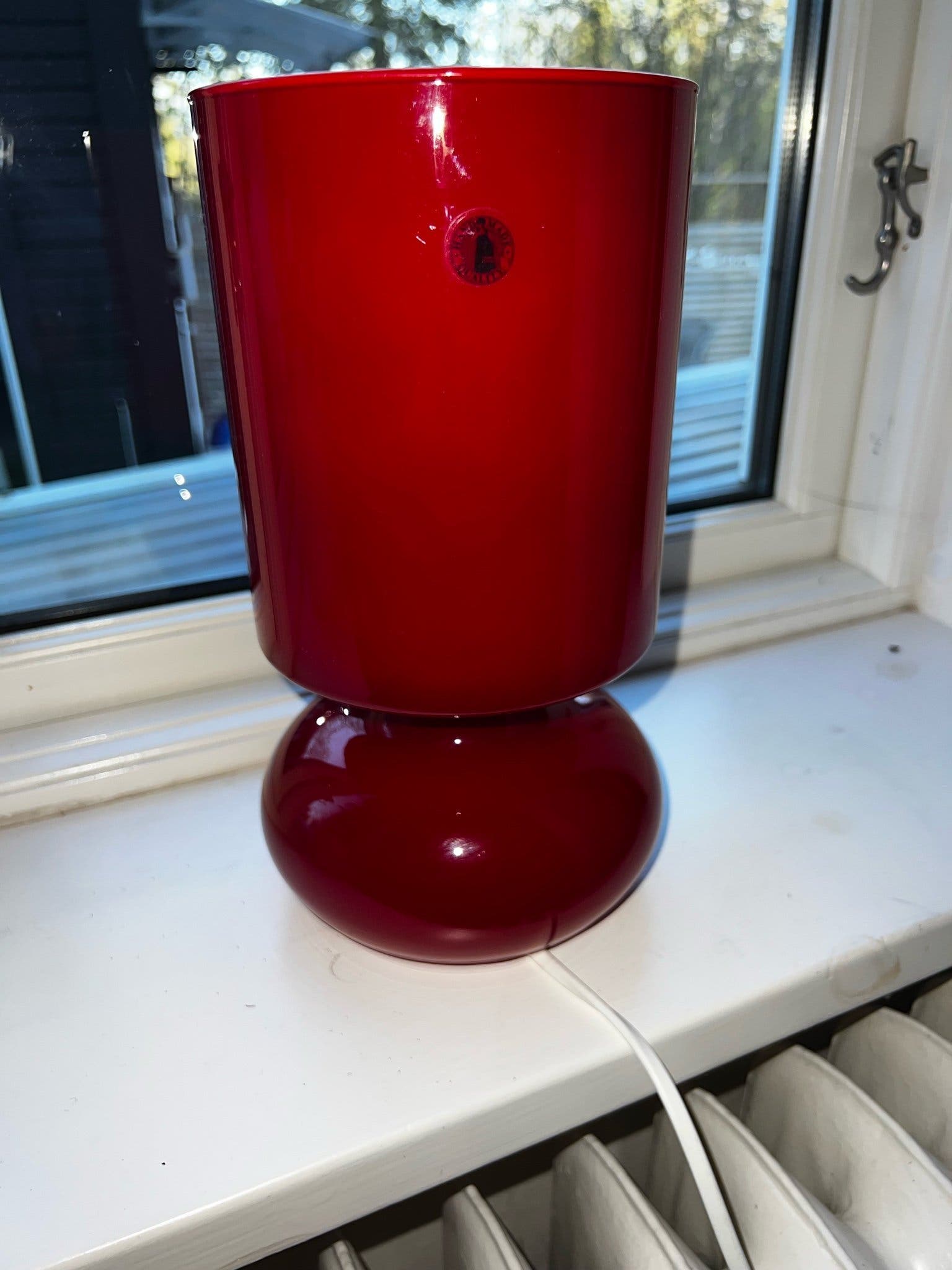 IKEA fönsterlampa Lykta i rött glas | Köp på Tradera (673028864)