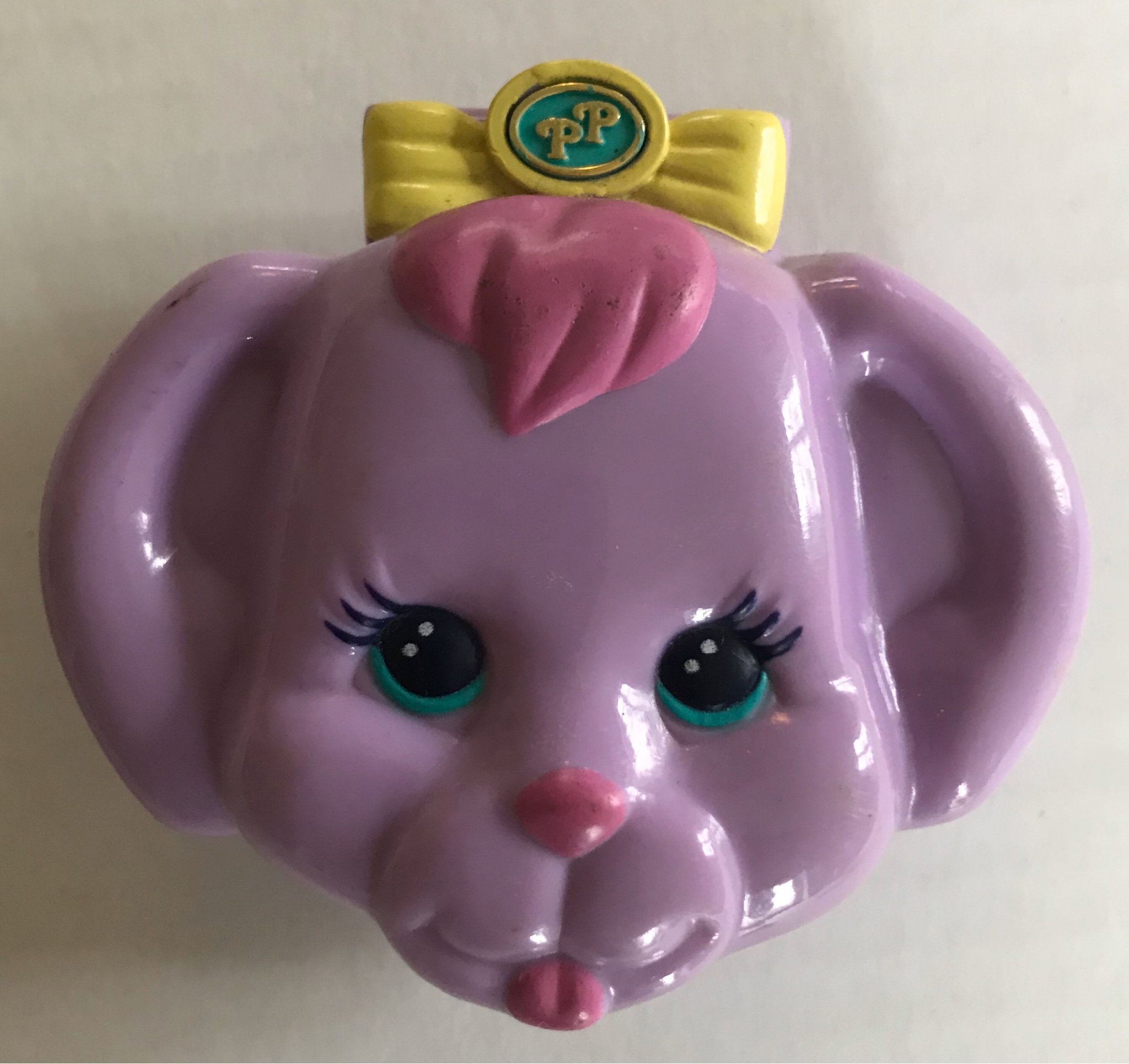 90talets Polly Pocket liten LILA HUND(?) HUVUD .. (391726595) ᐈ Köp på