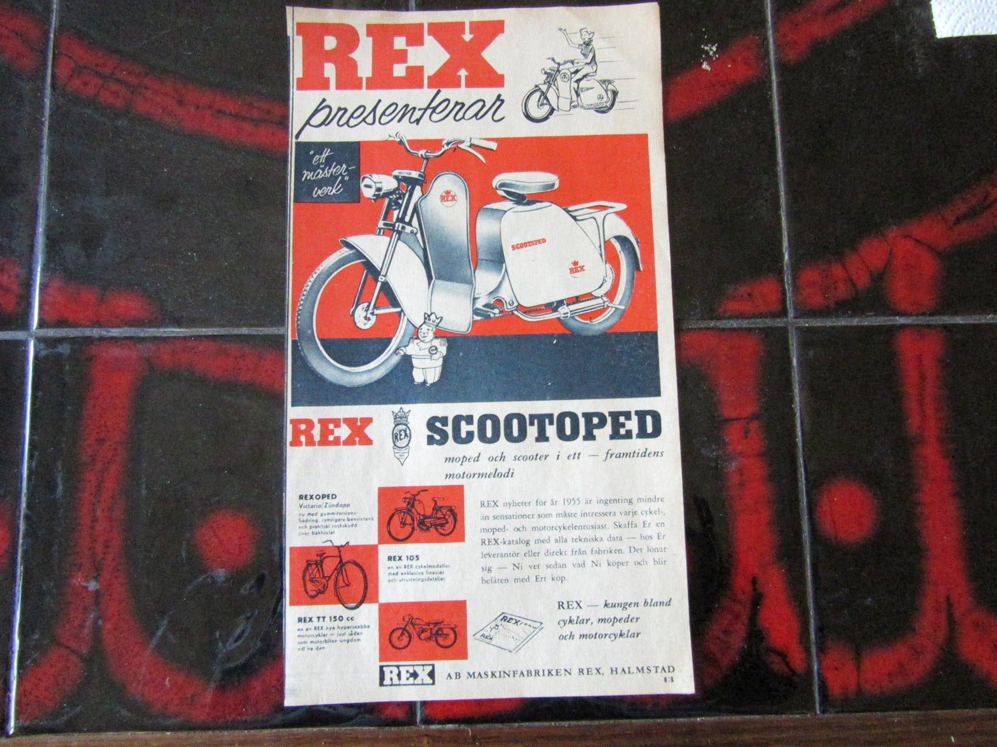 rex-scootoped-1955-mopeder-och-motorcyklar-k-p-p-tradera-709505811