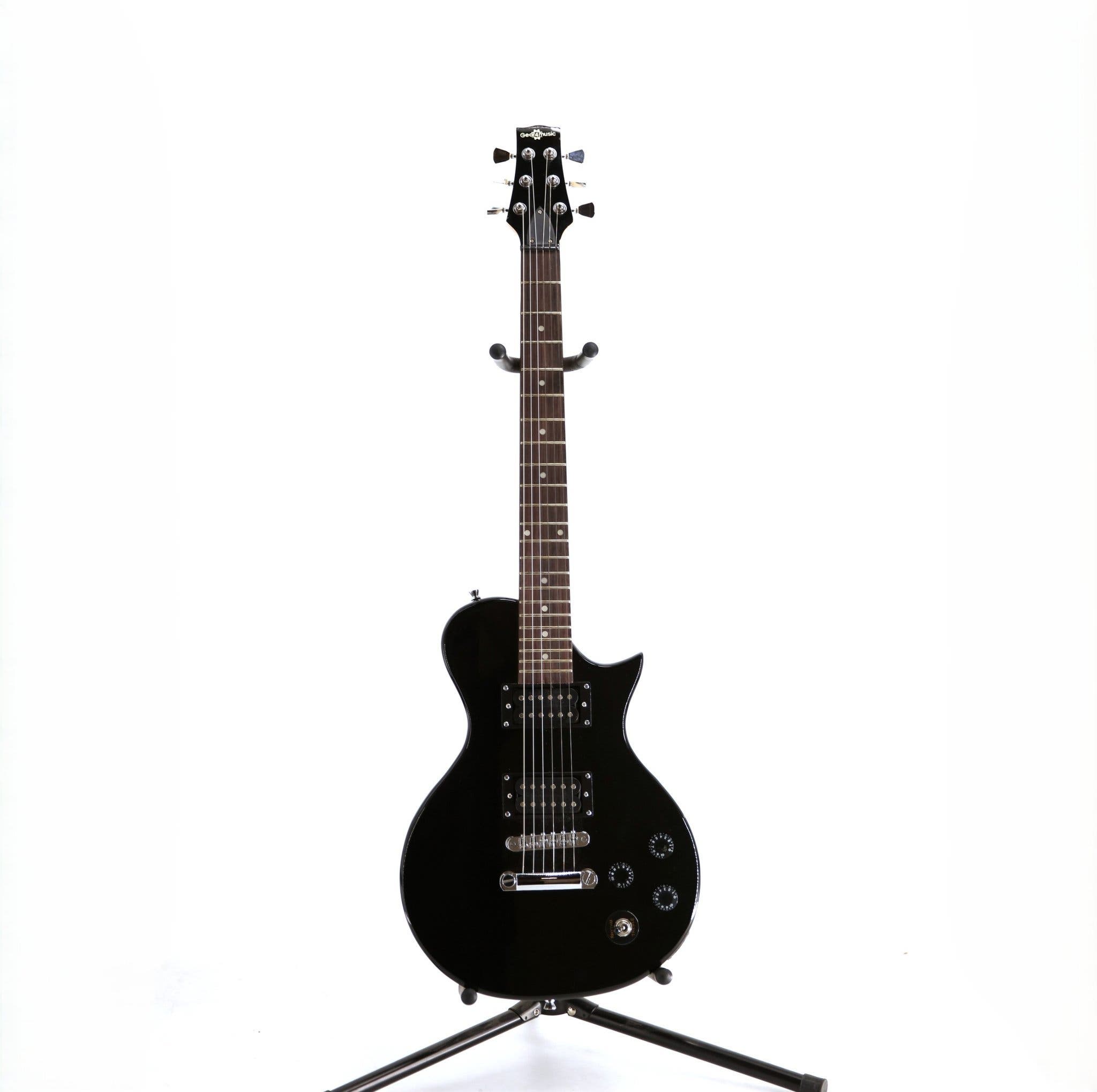 3/4 New Jersey Classic Electric Guitar by Gear4music, Black - DEFEKT