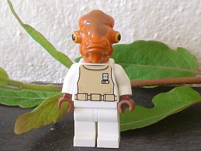 Star Wars Admiral Ackbar Lego-Figur 4,5 cm von 2010