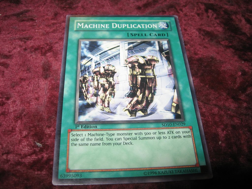 YUGIOH MACHINE DUPLICATION SD10EN029 (290824417) ᐈ ghost 64 på Tradera