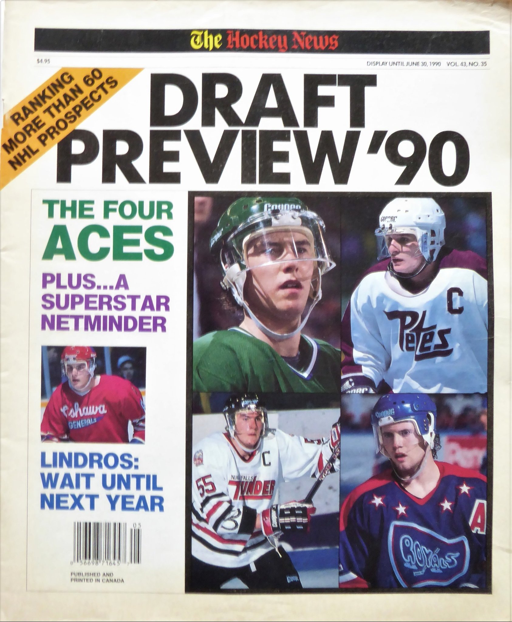 1990 NHL draft preview. Hockey tidning om alla .. (410950870) ᐈ Köp på